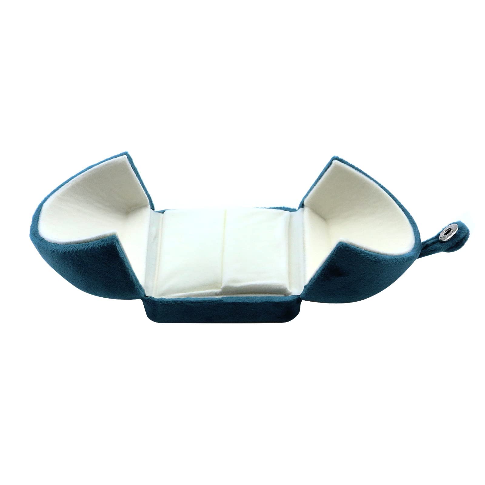 Velvet Ring Box for Engagement Proposal - MY MIRONEY Blue Jewelry Gift Case with Soft Lining (2.68