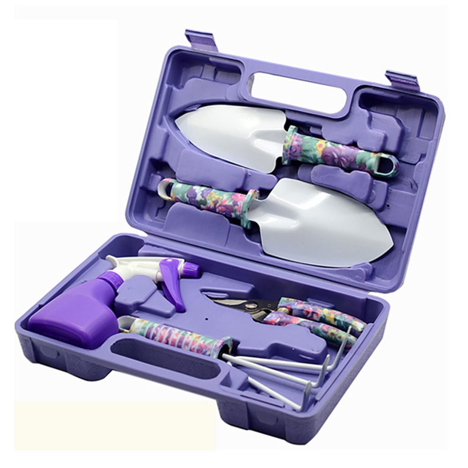 WENZHE 5-Piece Garden Tools Set with Case - Ergonomic Hand Tools for Indoor & Outdoor Gardening