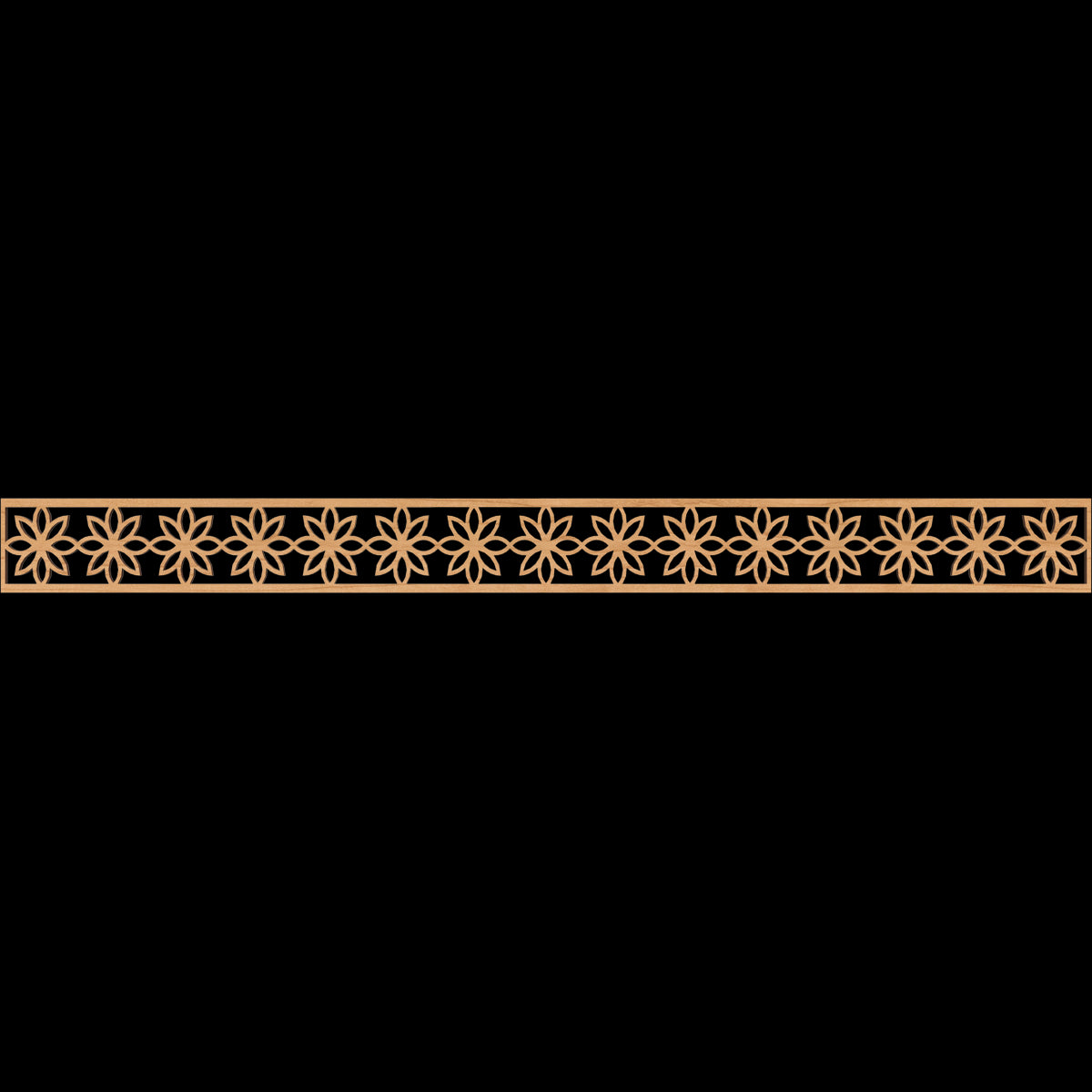 Daisy Fretwork Moulding - Decorative Wood Trim for Home Decor, DIY Crafts, and Furniture Accents | Perfect for Wall Paneling, Cabinet Doors, and Picture Frames