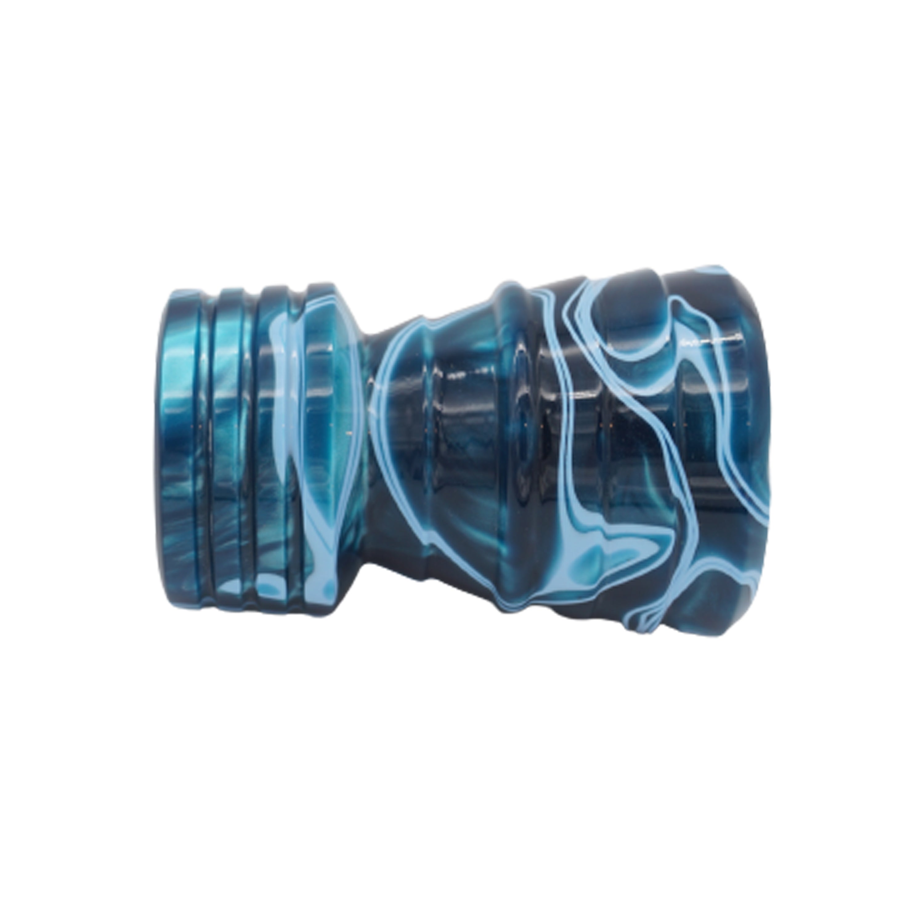 Premium Ocean Waves Handcrafted Shaving Brush Handle - Fits 24mm & 26mm Knots - Perfect for Wet Shaving & Grooming Gifts - Luxury Bathroom Accessory for Men