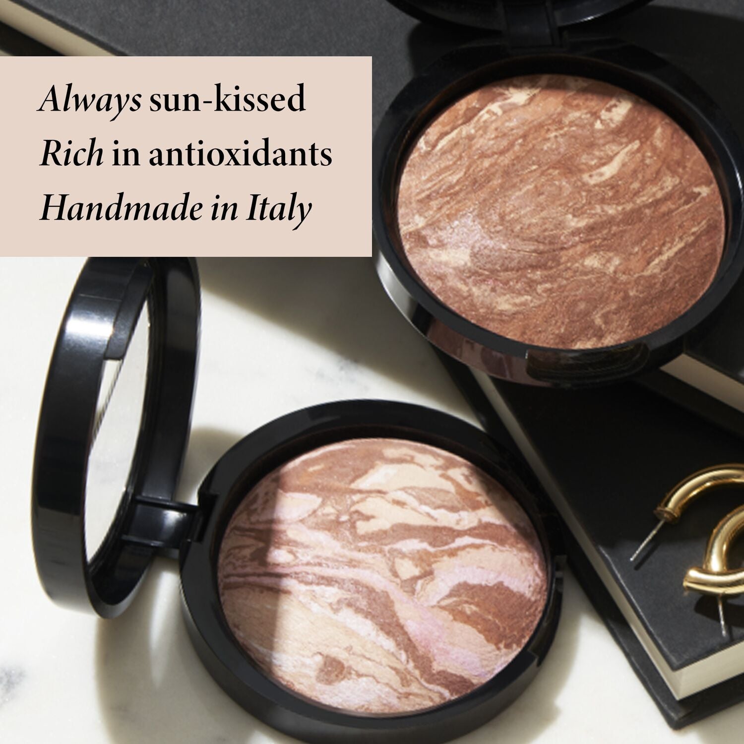 Baked Bronze & Brighten Multipurpose Bronzer - Matte & Shimmer Finish for Face, Body & Contouring | Perfect for Everyday Glow & Special Occasions