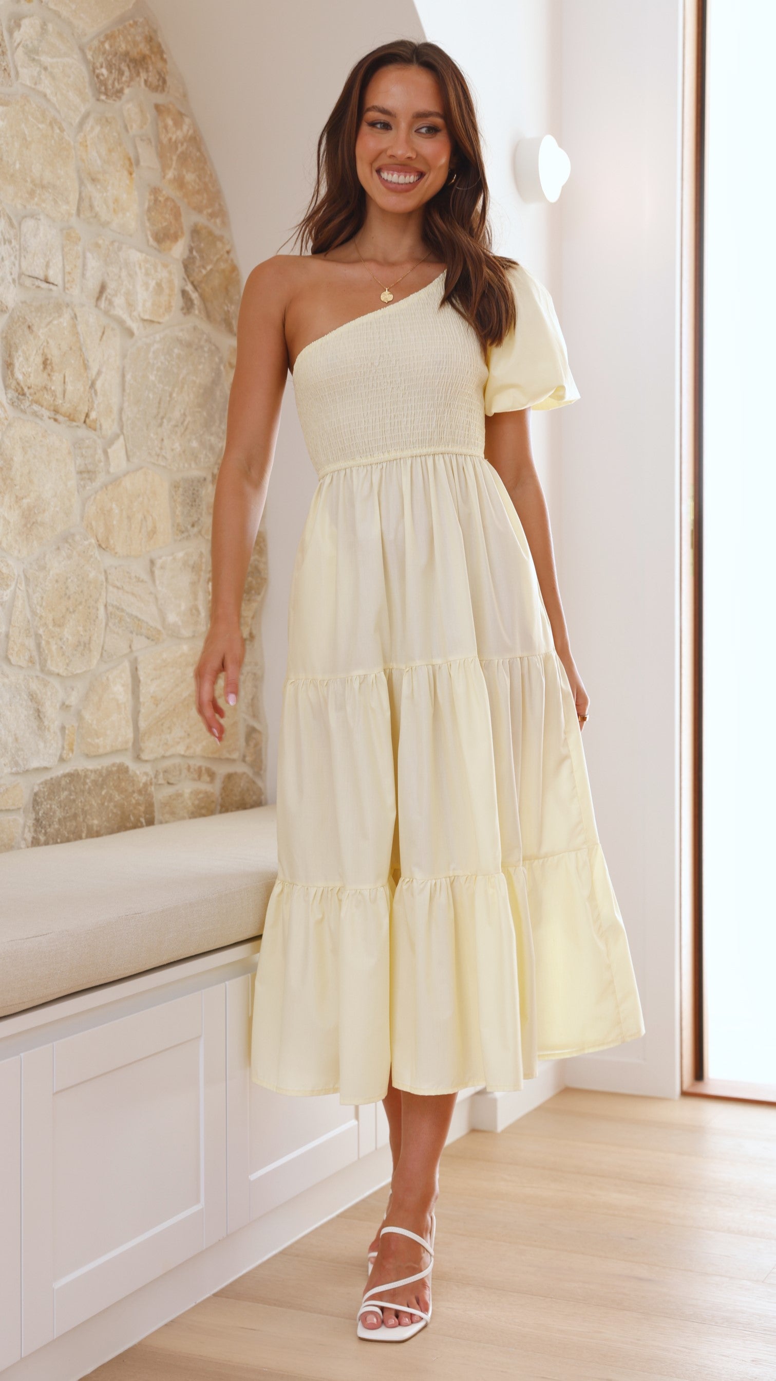 Frankie Maxi Dress for Women - Flowy Yellow Summer Dress with Pockets | Perfect for Beach, Vacation & Casual Outings