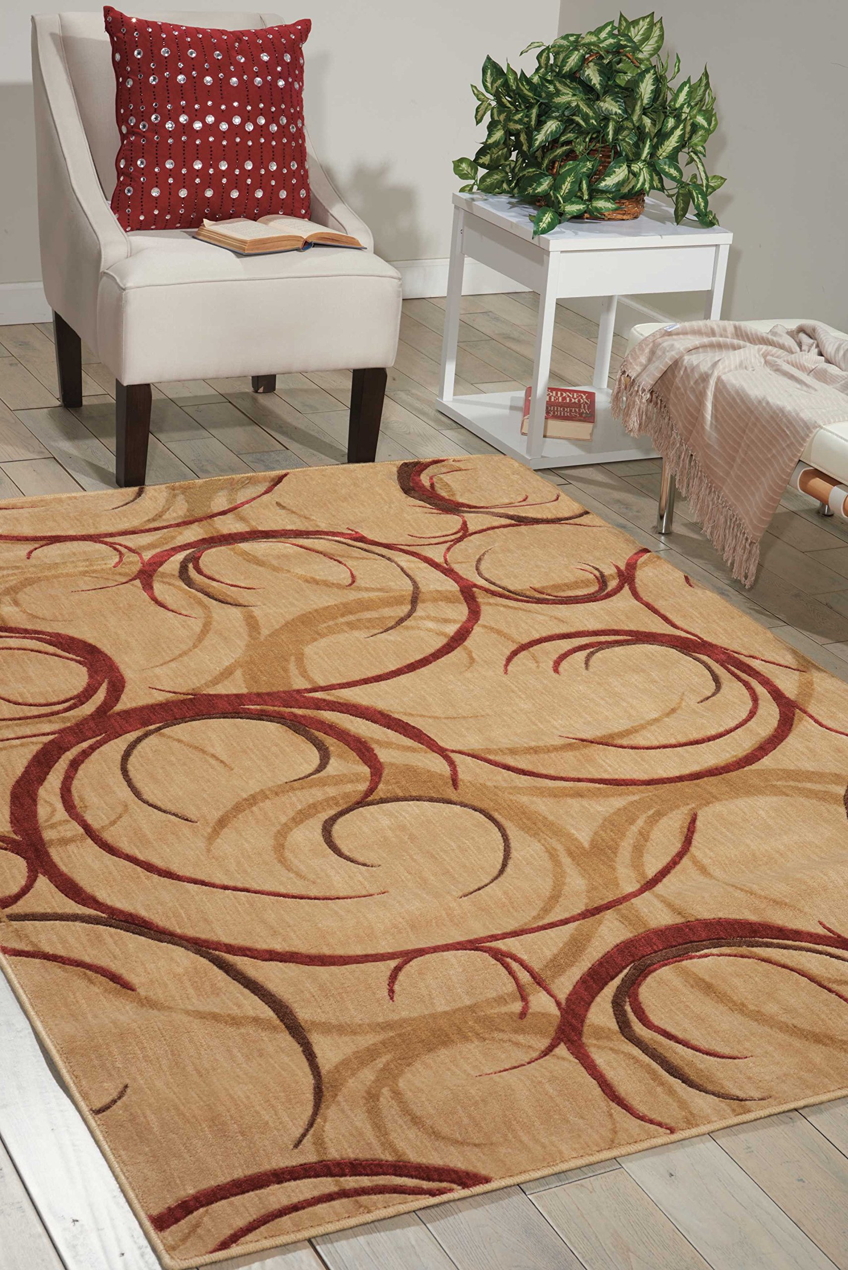 Nourison Somerset Abstract Beige 2' x 2'9