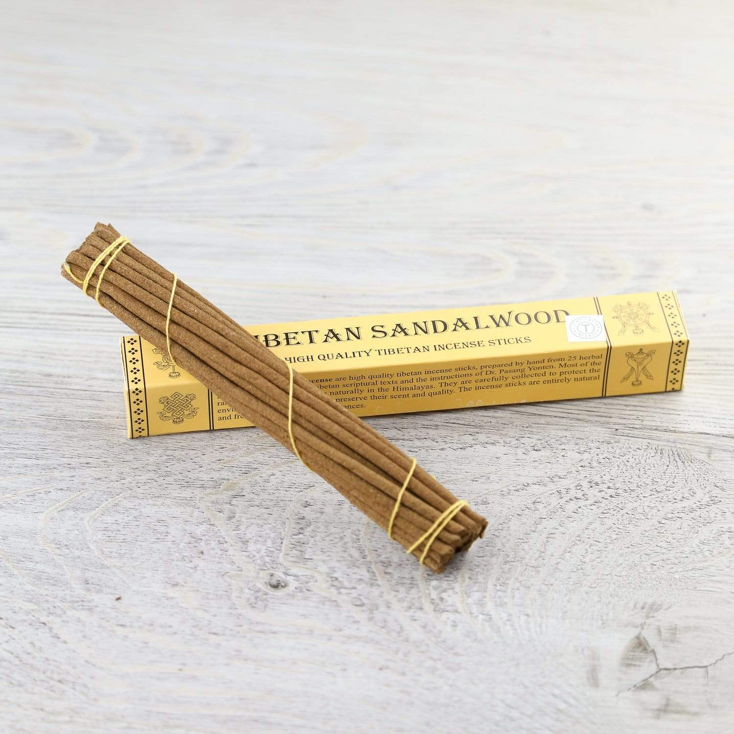 Premium Tibetan Sandalwood Incense Sticks - 100% Natural Aromatherapy for Meditation, Yoga & Relaxation - Handmade Spiritual Fragrance for Home, Temple & Wellness Spaces