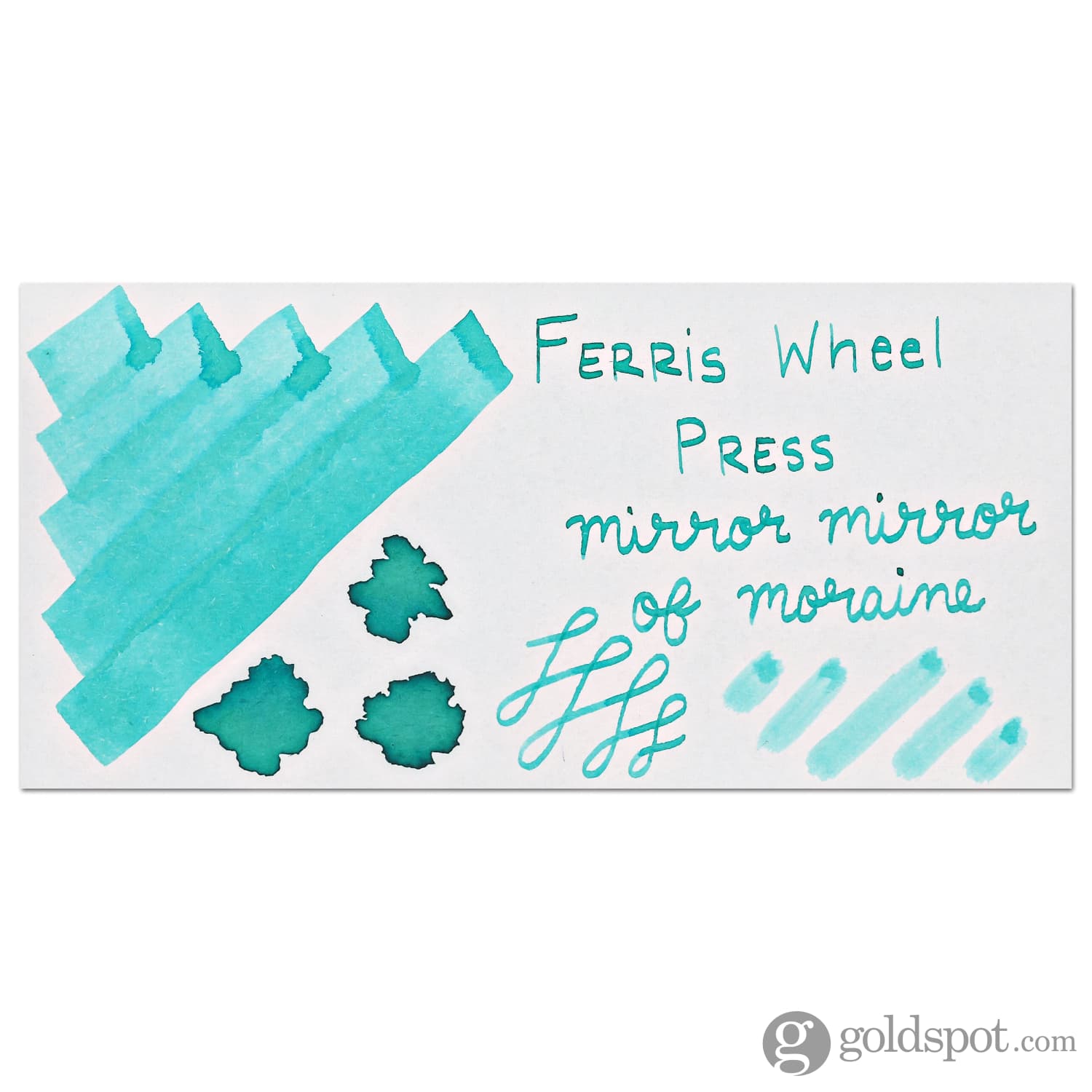 Ferris Wheel Press Mirror Mirror of Moraine Fountain Pen Ink - 38mL Bottle for Calligraphy, Journaling & Artistic Writing