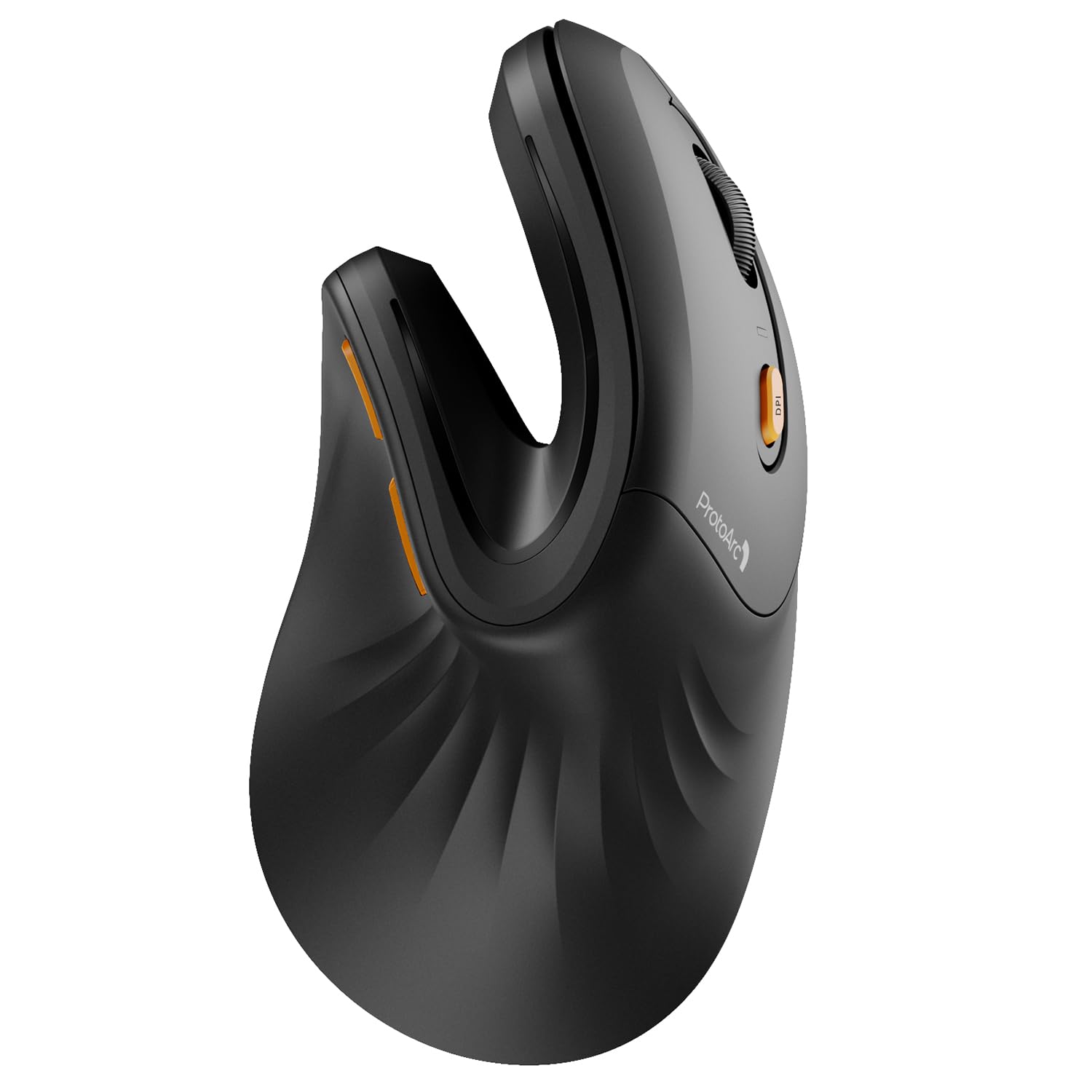 ProtoArc EM11 NL Ergonomic Vertical Bluetooth Mouse - Wireless Rechargeable Ergonomic Mouse with 3-Device Connectivity for PC, Laptop, Mac (Windows/Mac OS) - Perfect for Office Work, Graphic Design & Long Computer Sessions