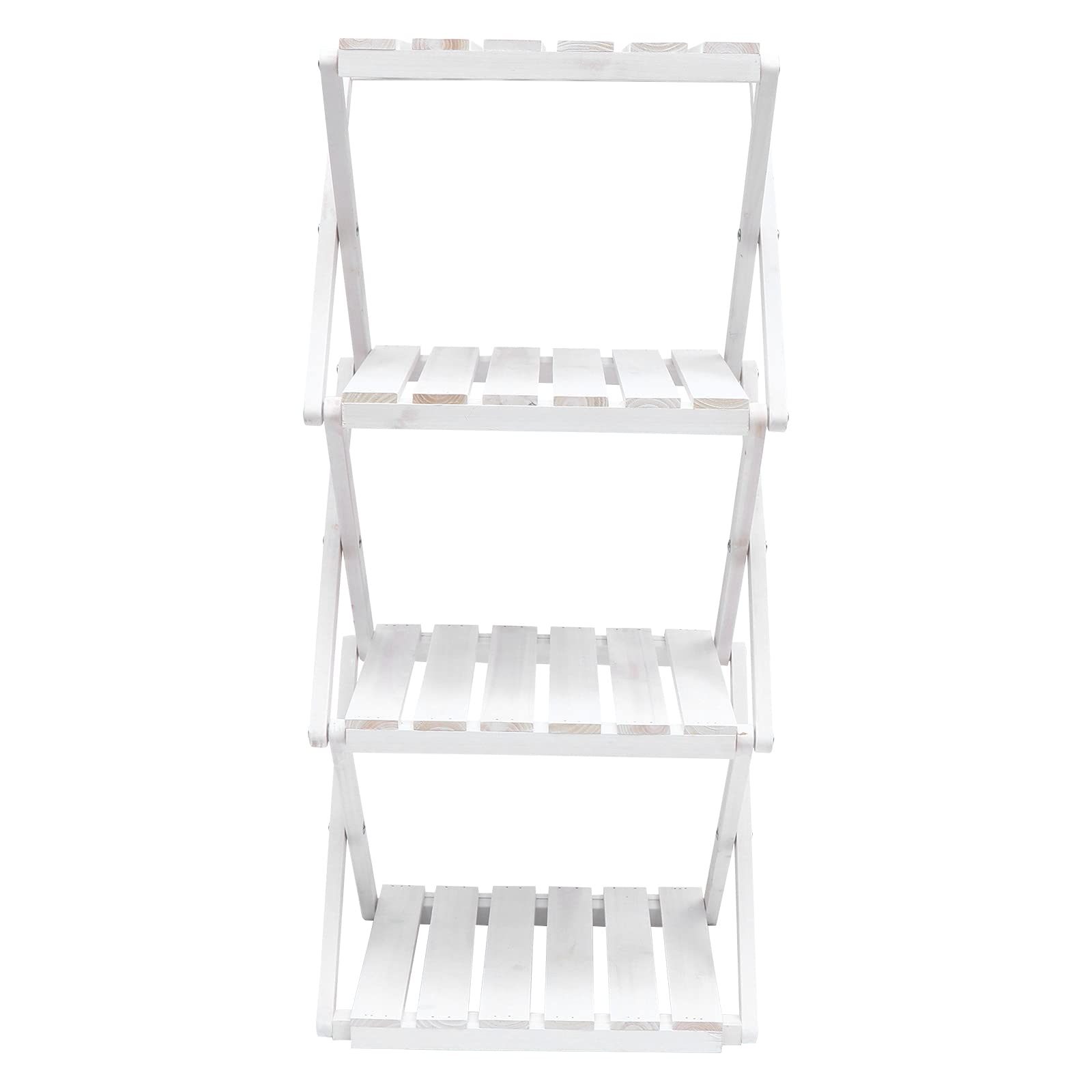1Pc White Durable Flower Pot Stand - Plant Pot Rack for Indoor/Outdoor Garden Decor - Perfect for Home, Wall, Room & Balcony Decoration