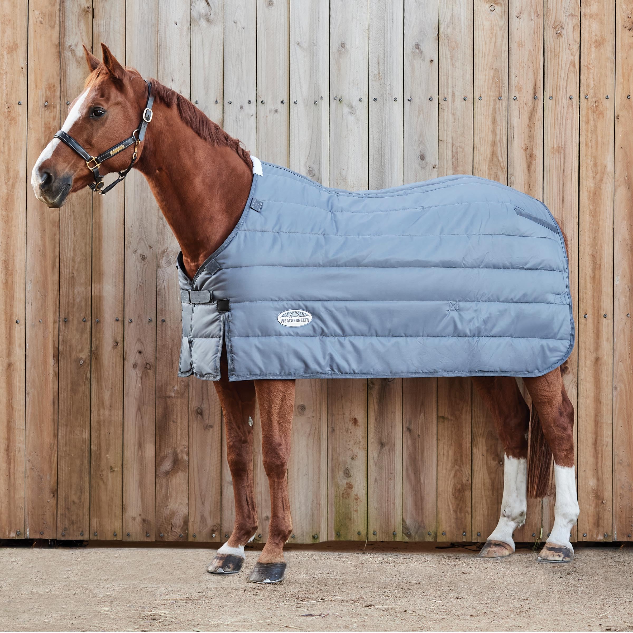 WeatherBeeta ComFiTec Thermi Heat Liner for Horses - Medium/Lite Weight, Grey, 78