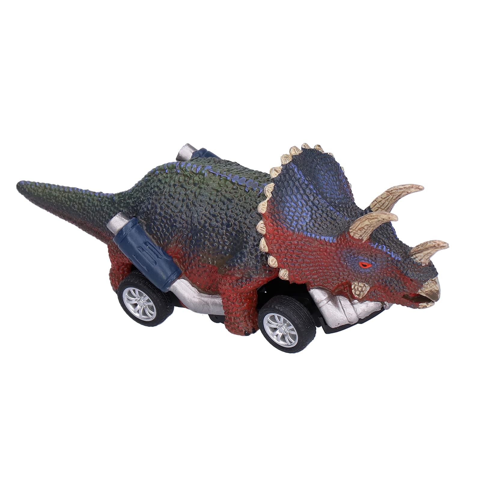 Dinosaur Pull Back Car Toy - Triceratops Model Vehicle with 4 Wheels, Fun Educational Toy for Toddlers & Kids | Perfect Birthday Gift, Party Favor & STEM Learning Play | Great for Indoor Playtime & Dinosaur-Themed Events