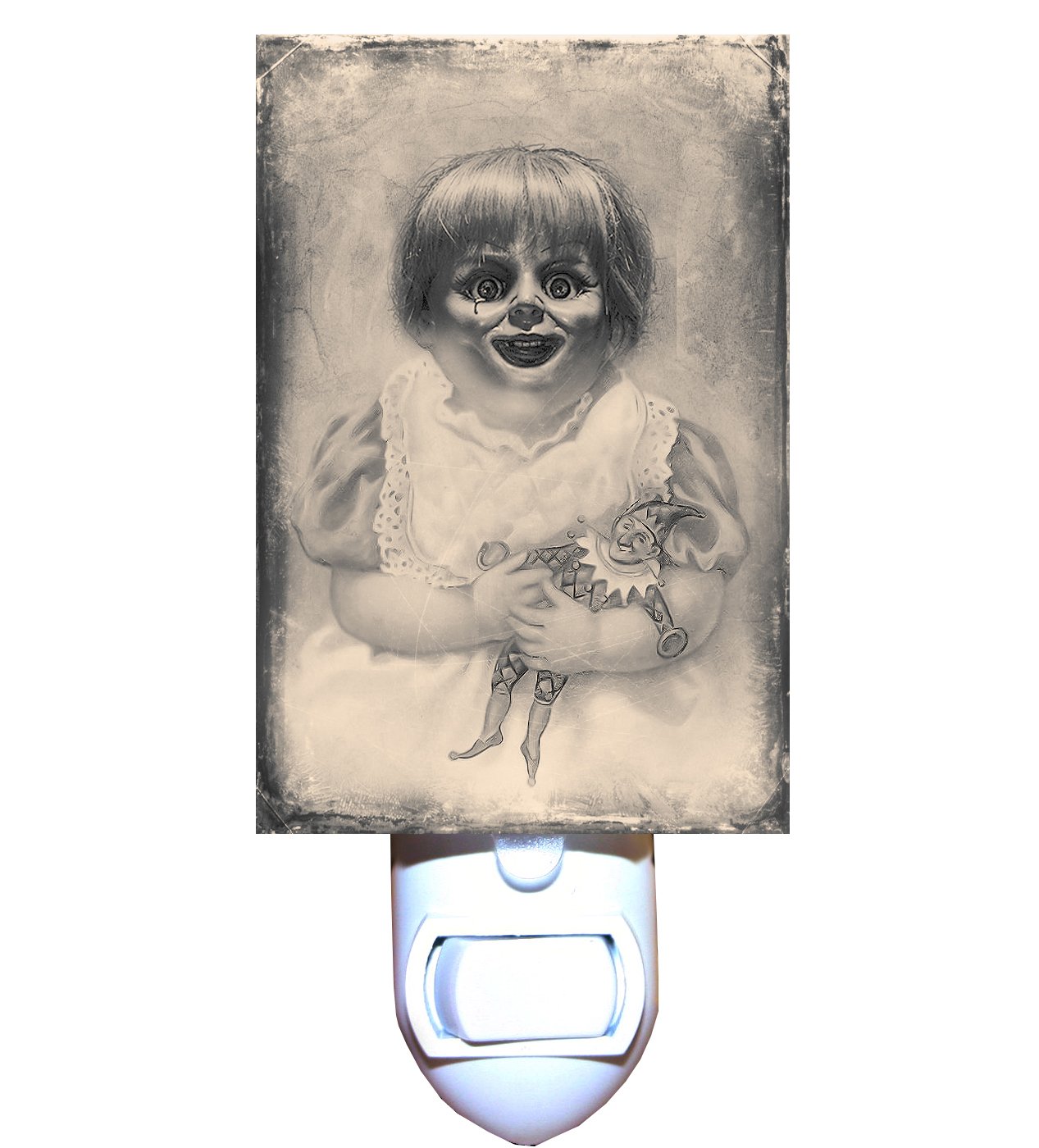 Vintage Horror Doll Night Light - Spooky Home Decor