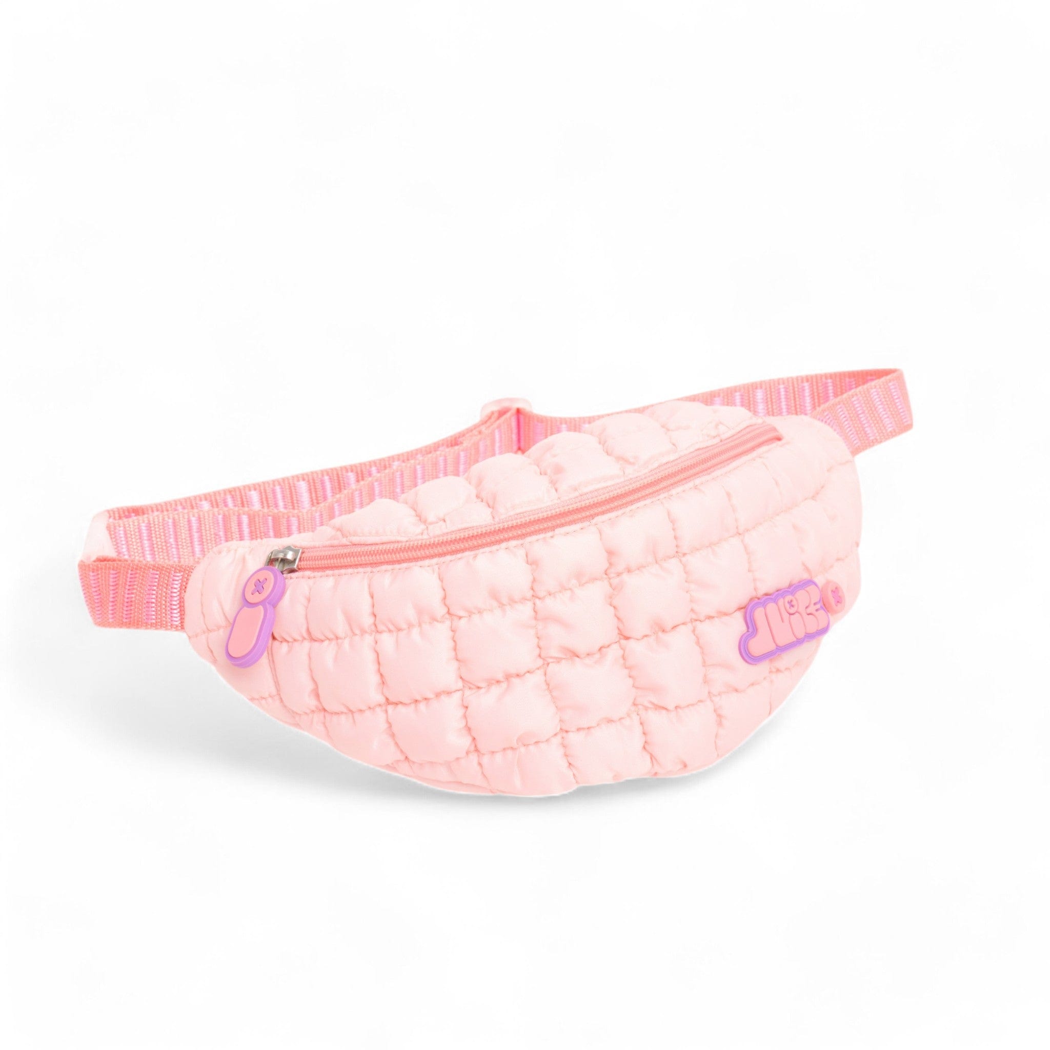 Trendy Bubble Gum Pink Boba Fanny Pack Waist Bag - Perfect for Travel, Hiking, Concerts & Festivals
