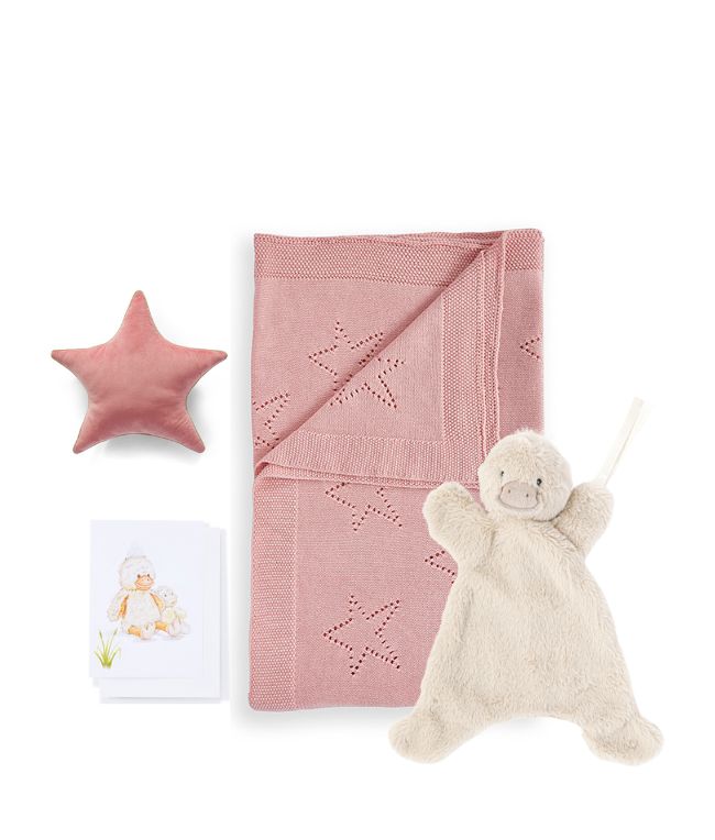 Personalized Pink Newborn Baby Duck Gift Set - Perfect for Newborn Photography, Baby Showers & Nursery Decor