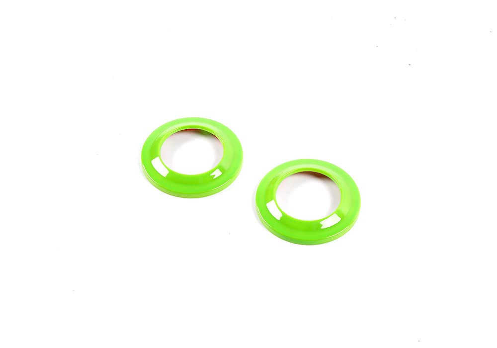 Jeep Wrangler JK 2007-2014 A-Pillar Speaker Cover Rings - Light Green Interior Accessories & Trim Decor | Perfect for Off-Road Upgrades & Custom Car Styling
