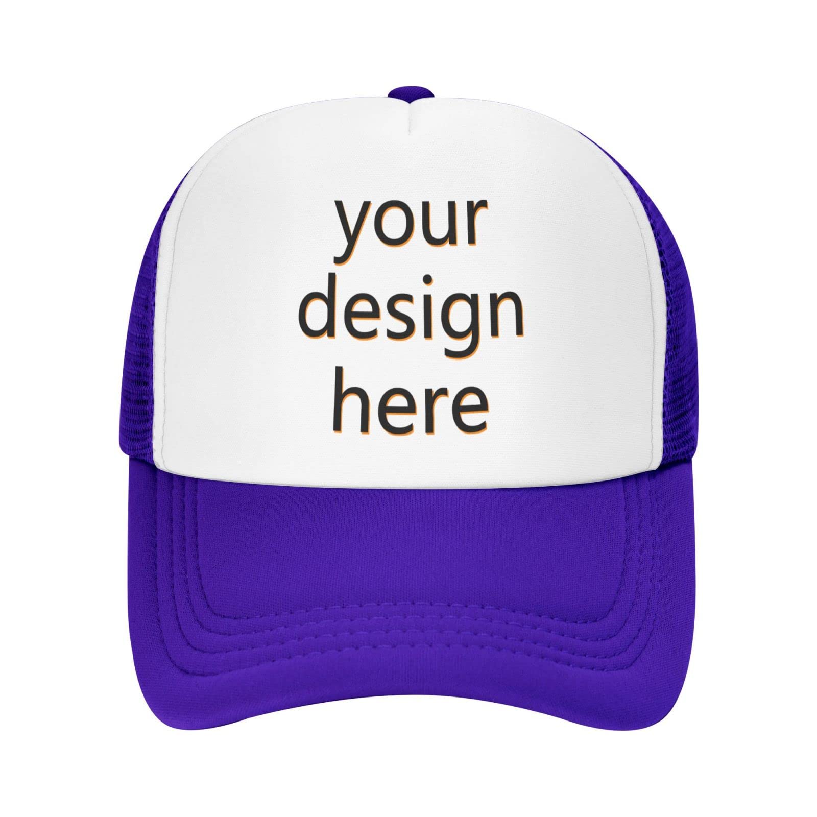 Custom Photo & Text Personalized Baseball Cap for Men - Embroidered Trucker Hats with Adjustable Snapback - Perfect for Sports, Outdoor Activities & Gifts