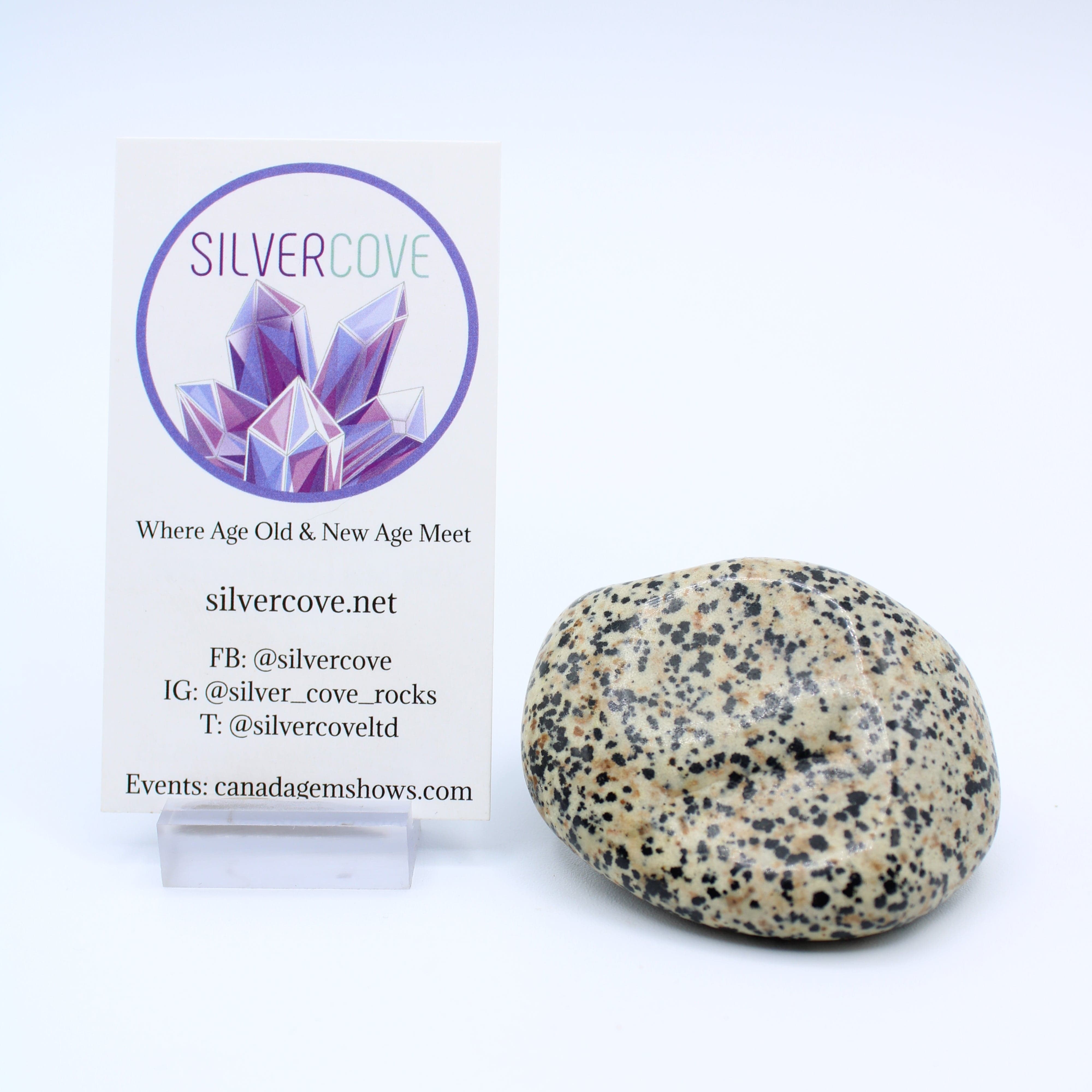 Natural Dalmatian Jasper Free Form Stone - Healing Crystal for Meditation, Home Decor & Spiritual Gifts | Perfect for Yoga, Reiki & Energy Work