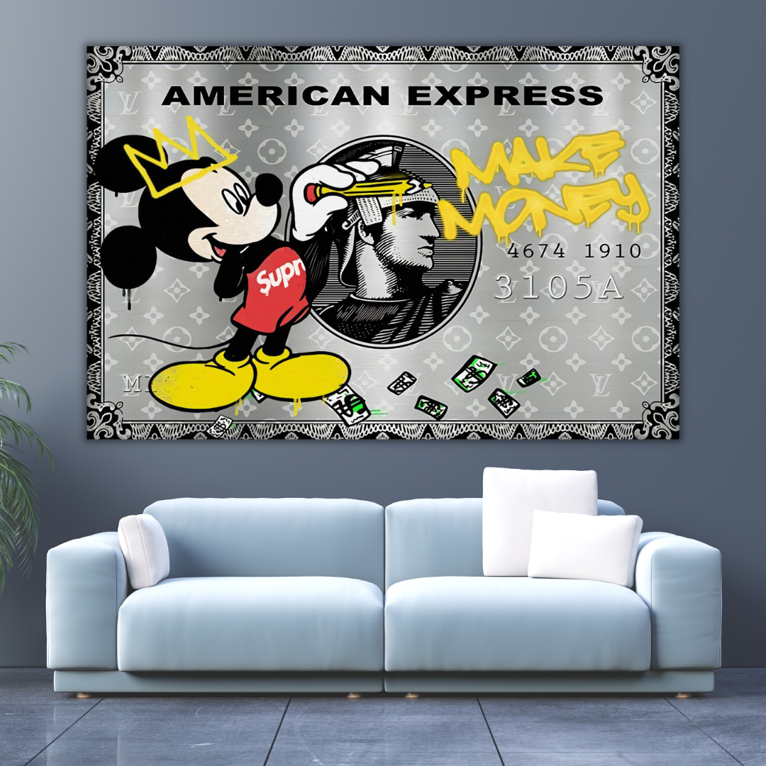 Disney Mickey Mouse Canvas Wall Art - Premium Home Decor for Living Room, Bedroom & Office - Perfect Gift for Disney Fans & Collectors