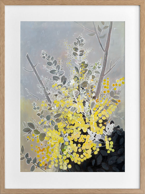 Acacia Framed Art Print - Nature Inspired Wall Decor for Living Room, Bedroom & Office - Ready to Hang Canvas Painting