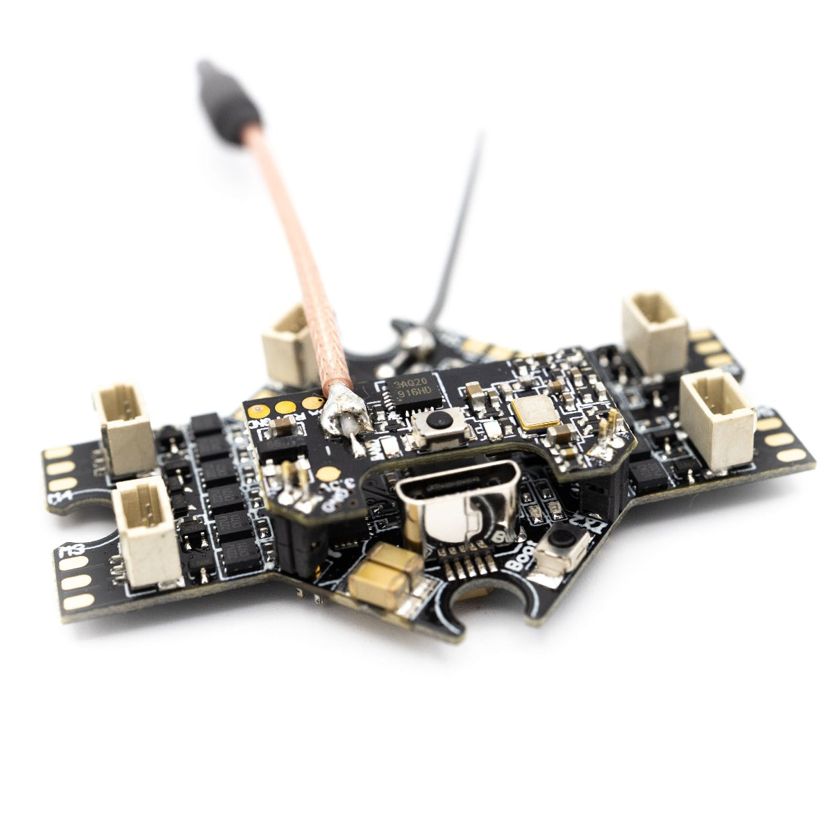 EMAX Tinyhawk Freestyle All-in-One FPV Drone FC/ESC/VTX with PH2.0 Dual Connector & Long-Range Antenna - Perfect for Racing, Freestyle Flying, and Outdoor FPV Adventures