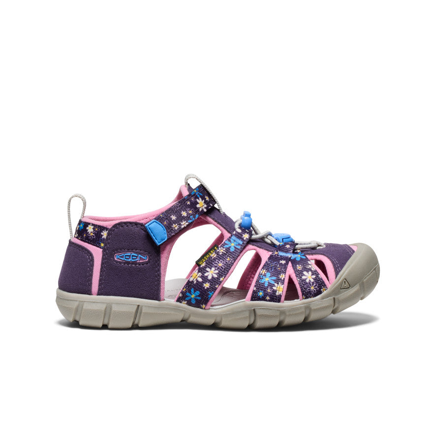 Seacamp II CNX Big Kids' Water Shoes for Boys & Girls - Daisies/Marina Color | Lightweight & Quick-Dry for Beach, Pool, Boating & Outdoor Activities