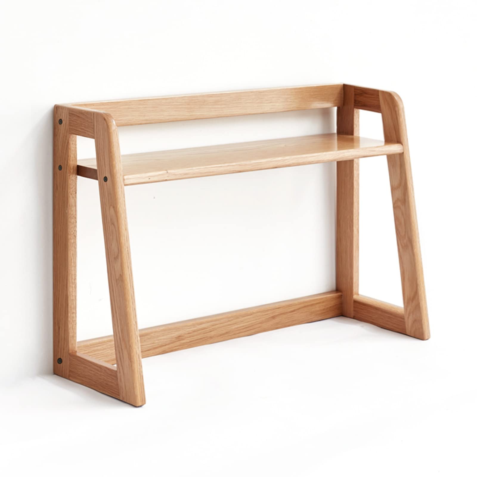 GUOQUNYC Wooden Bookcase & Bookshelf - 5-Tier Desktop Organizer for Office Storage, Countertop Display Shelf - Perfect for Home Office, Study Room & Library Organization