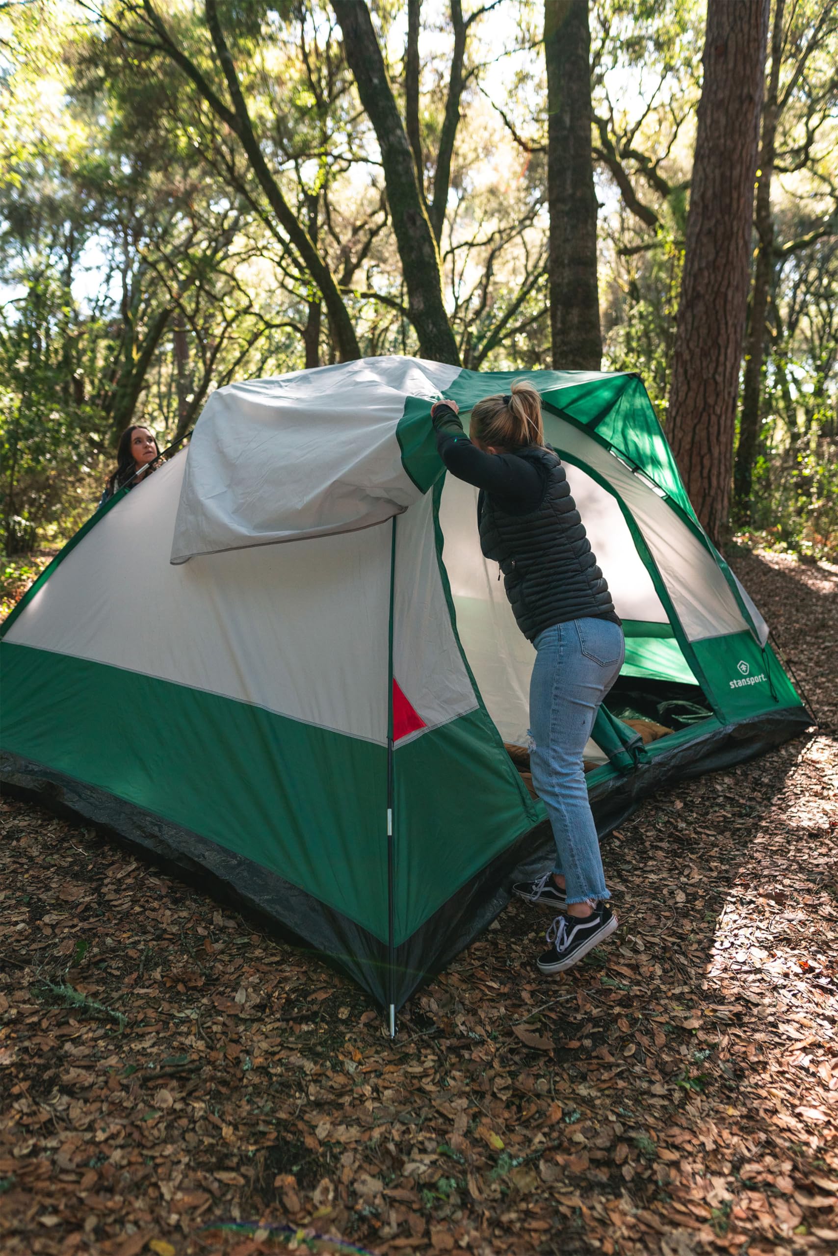 Stansport 6-Person Camping Tent - Spacious for Family Outdoor Adventures