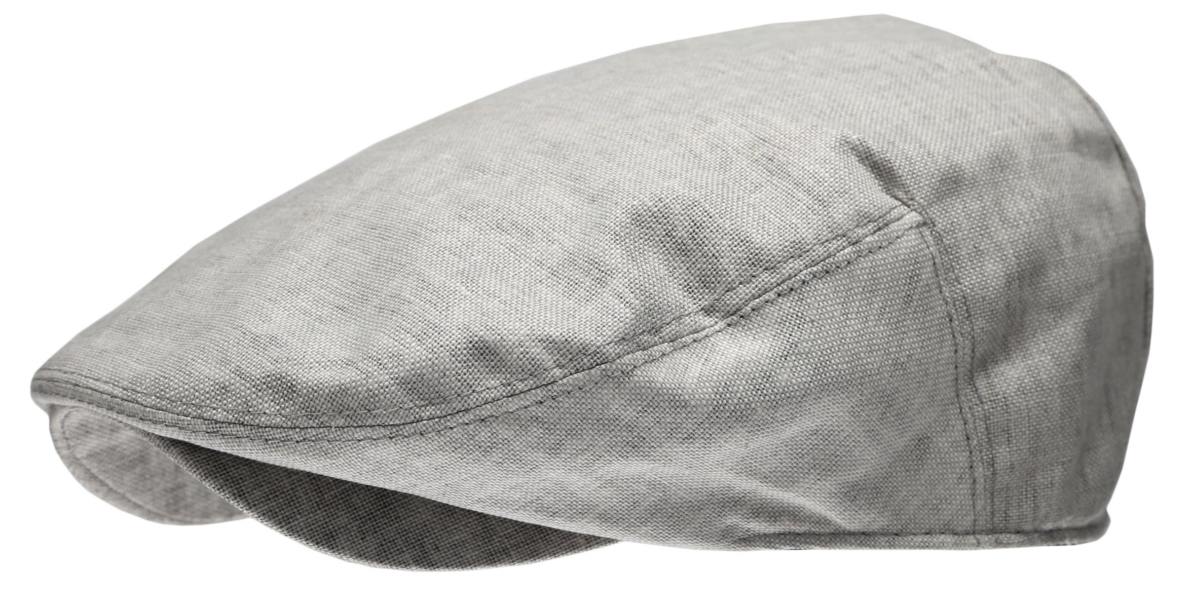 Men's Linen Flat Ivy Gatsby Summer Newsboy Hat - Vintage Style Breathable Cotton Cap for Casual Outfits & Outdoor Activities