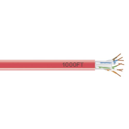 Black Box CAT6 550-MHz Solid Bulk Ethernet Cable UTP CMR PVC 1000FT Pull-Box - High-Speed Network Installation for Office, Data Center & Home Networking