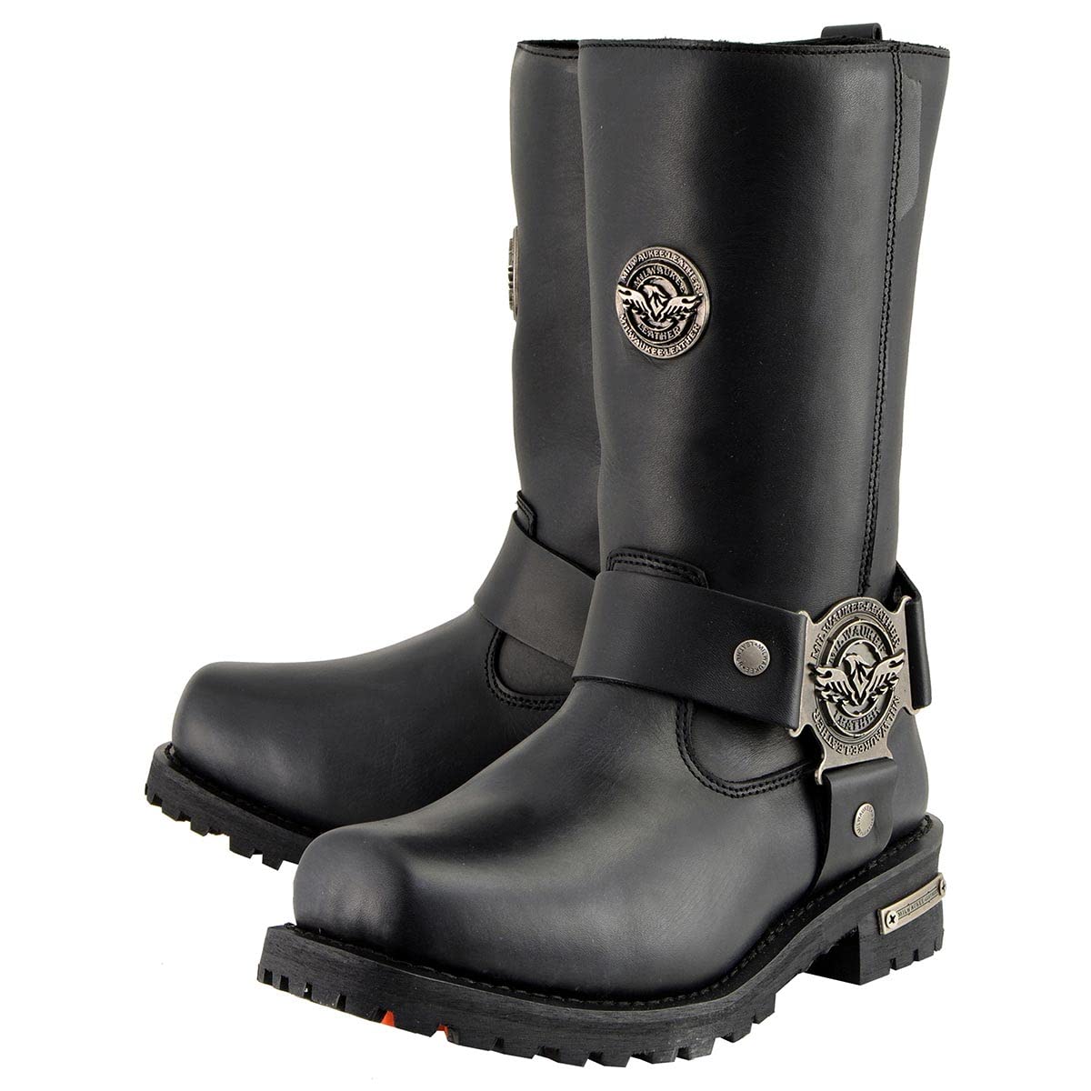 Milwaukee Men's Wide Harness Work Boots with Side Zipper - Black Size 15 - Durable Steel Toe Construction for Construction, Warehouse & Outdoor Work