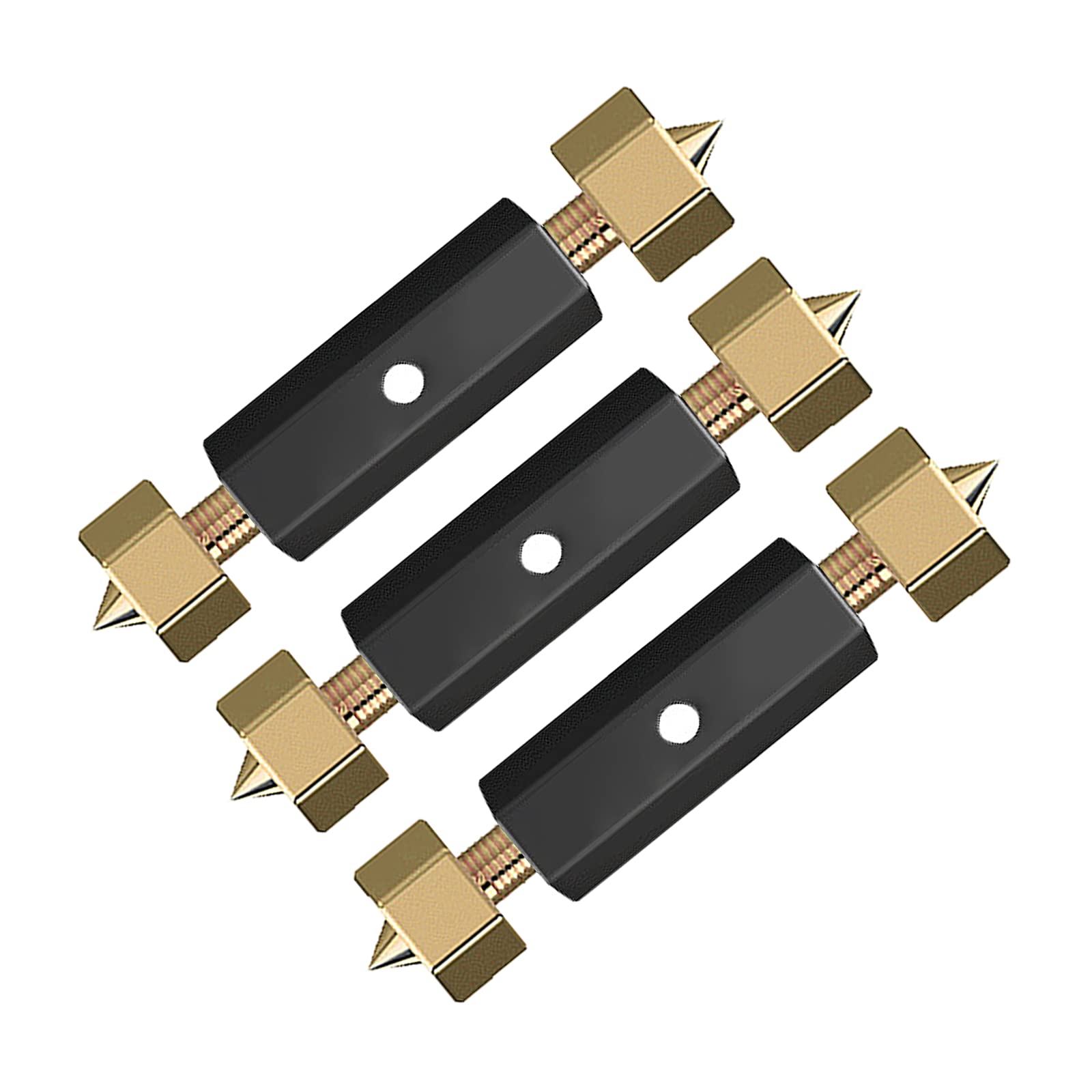 VideoPUP Universal Cassette Repair Device - 118 Type Electrical Outlet Box Repair Kit with 10 Screws, Sturdy Support Rod & Wrench - Upgraded Nylon Insulation (Black+Gold) for Home Electrical Maintenance & DIY Projects