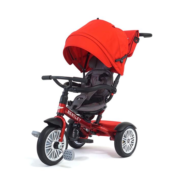 Bentley 6-in-1 Convertible Baby Tricycle with Parent Push Handle - Toddler to Kids Trike for Indoor & Outdoor Play, Park Rides, and Family Walks