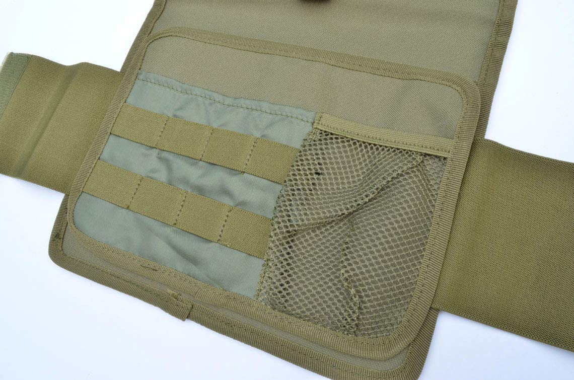 Tactical MOLLE Toiletry Bag for Camping & Travel - Durable Military Wash Kit with Pouch Organizer - OD Green - Perfect for Outdoor Adventures, Hiking & Survival Gear