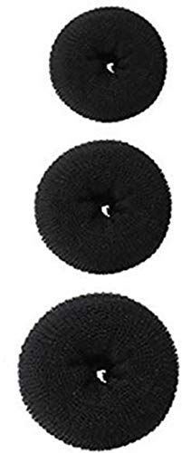 APOEM Donut Bun Maker Hair Volumizer - Black Hair Donut for Women | Perfect for Updos, Ponytails & Special Occasions