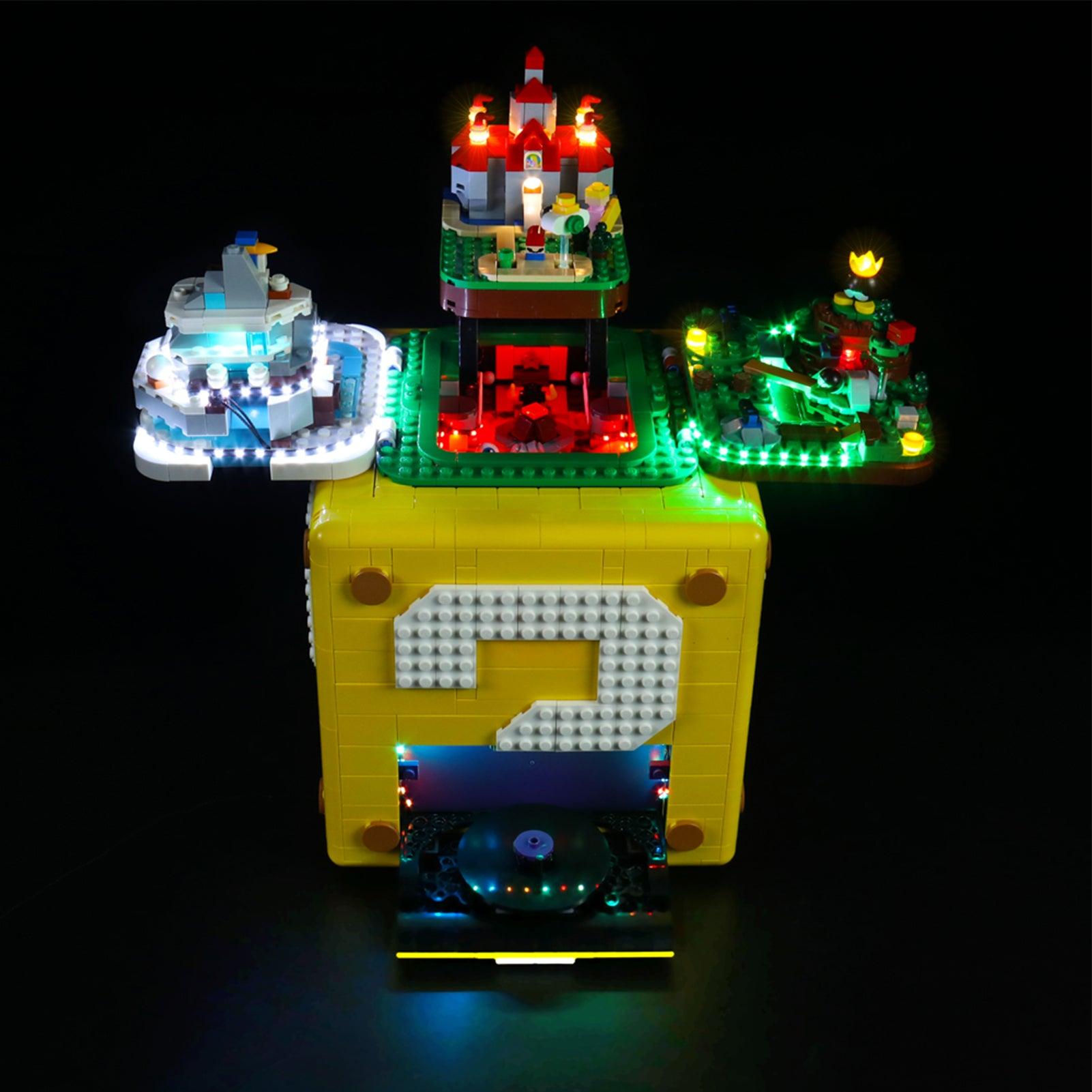 Best Light Kit for LEGO Ideas Super Mario Question Block 71395 - DIY Lighting Set for LEGO Builders & Collectors - Perfect for Home Display & Gaming Room Decor