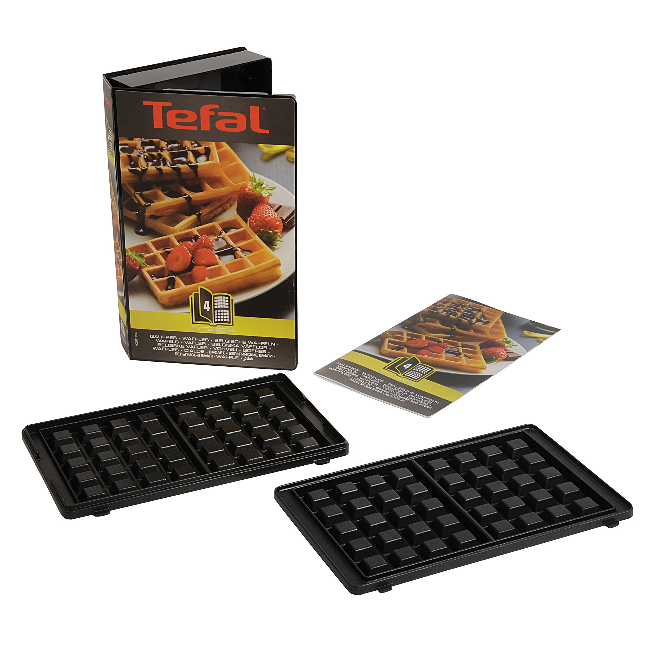 Tefal XA800412 Non-Stick Waffle Maker with Removable Plates - Perfect for Breakfast, Snacks & Family Gatherings