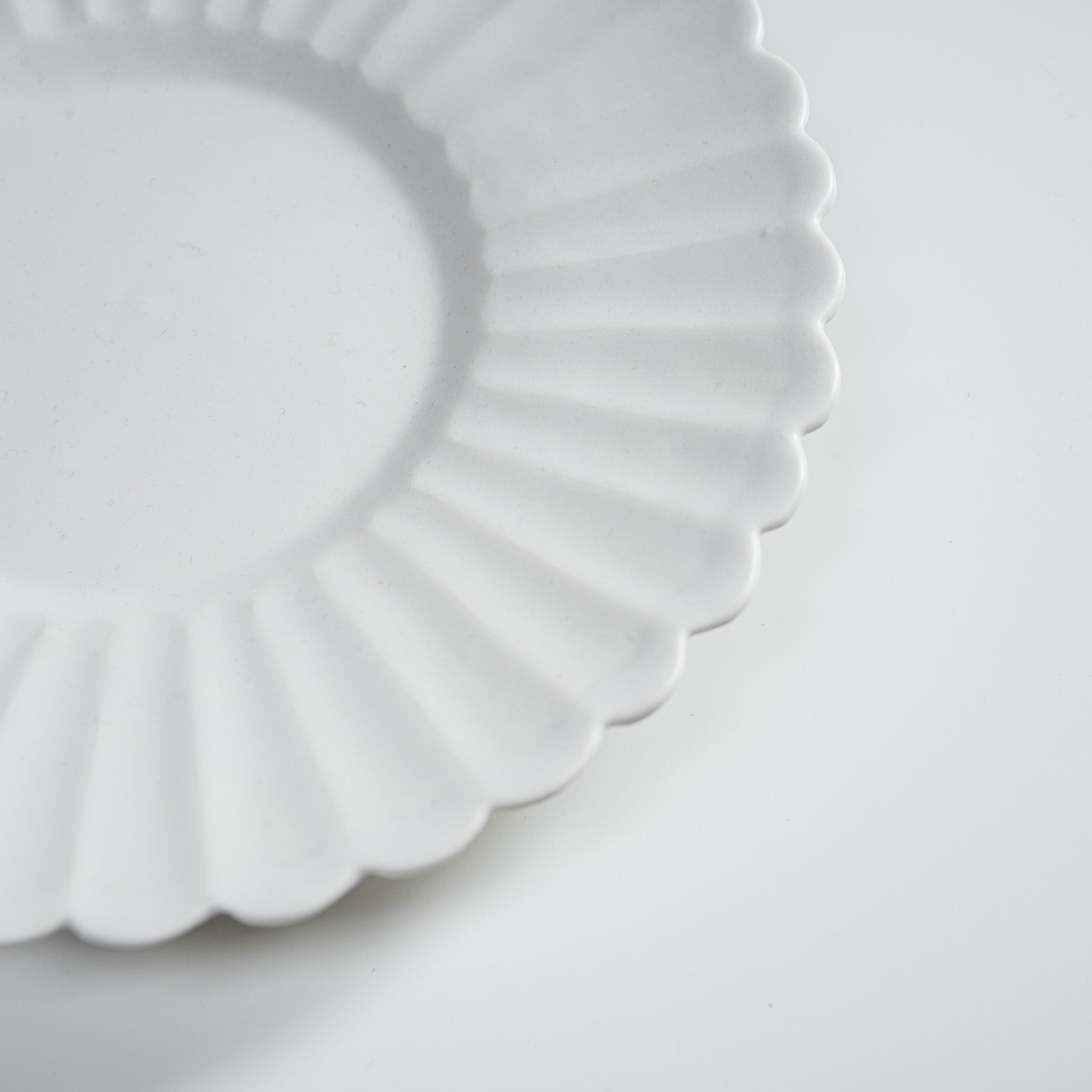 Handmade USUKI Ware Rim Plate 19.5cm - Japanese Ceramic Dinner Plate for Sushi, Desserts & Home Decor | Microwave & Dishwasher Safe