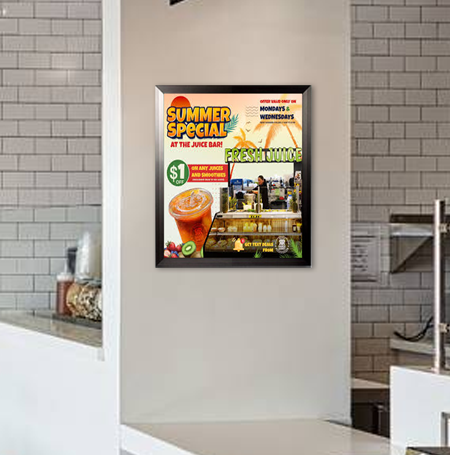 10x12 Poster Frame - SwingFrame Carbon Steel Display for Art, Photos & Posters - Perfect for Home, Office & Gallery Decor