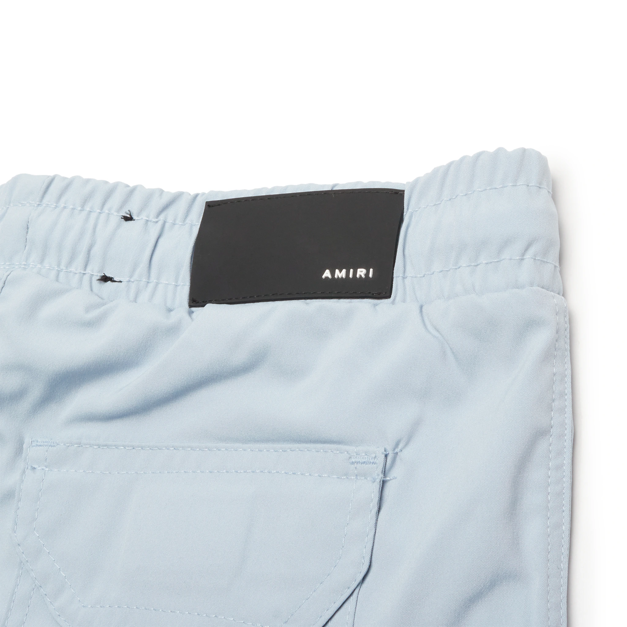 Amiri Kids MA Bar Dusty Blue Swim Trunks for Boys - Quick Dry Beach Shorts for Swimming, Pool & Summer Vacations
