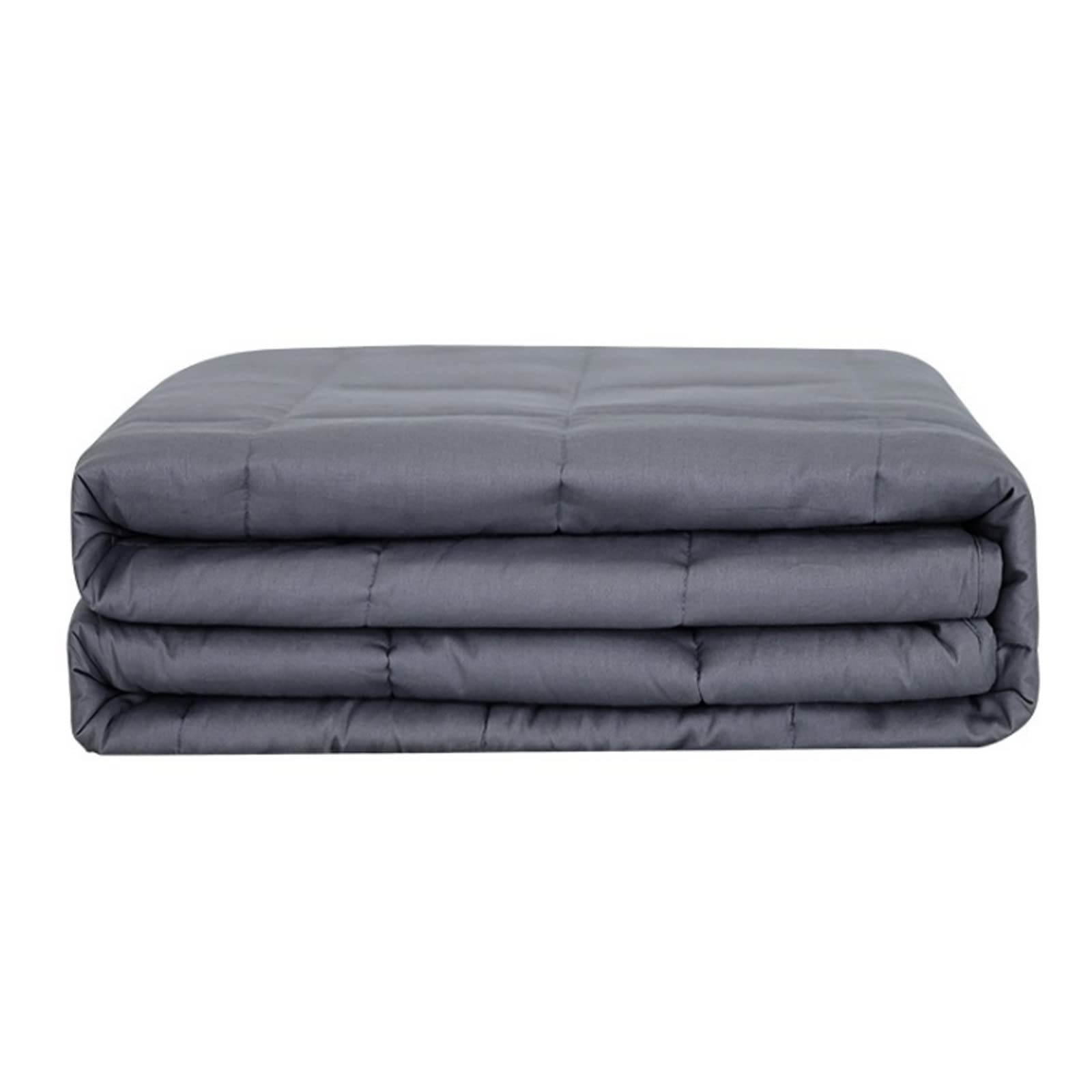 Premium Cooling Weighted Blanket for Adults & Kids - 10lbs Twin Size Heavy Blanket with Breathable Cotton & Glass Beads (Dark Gray, 40x59 Inches) - Perfect for Anxiety Relief, Better Sleep & Sensory Therapy