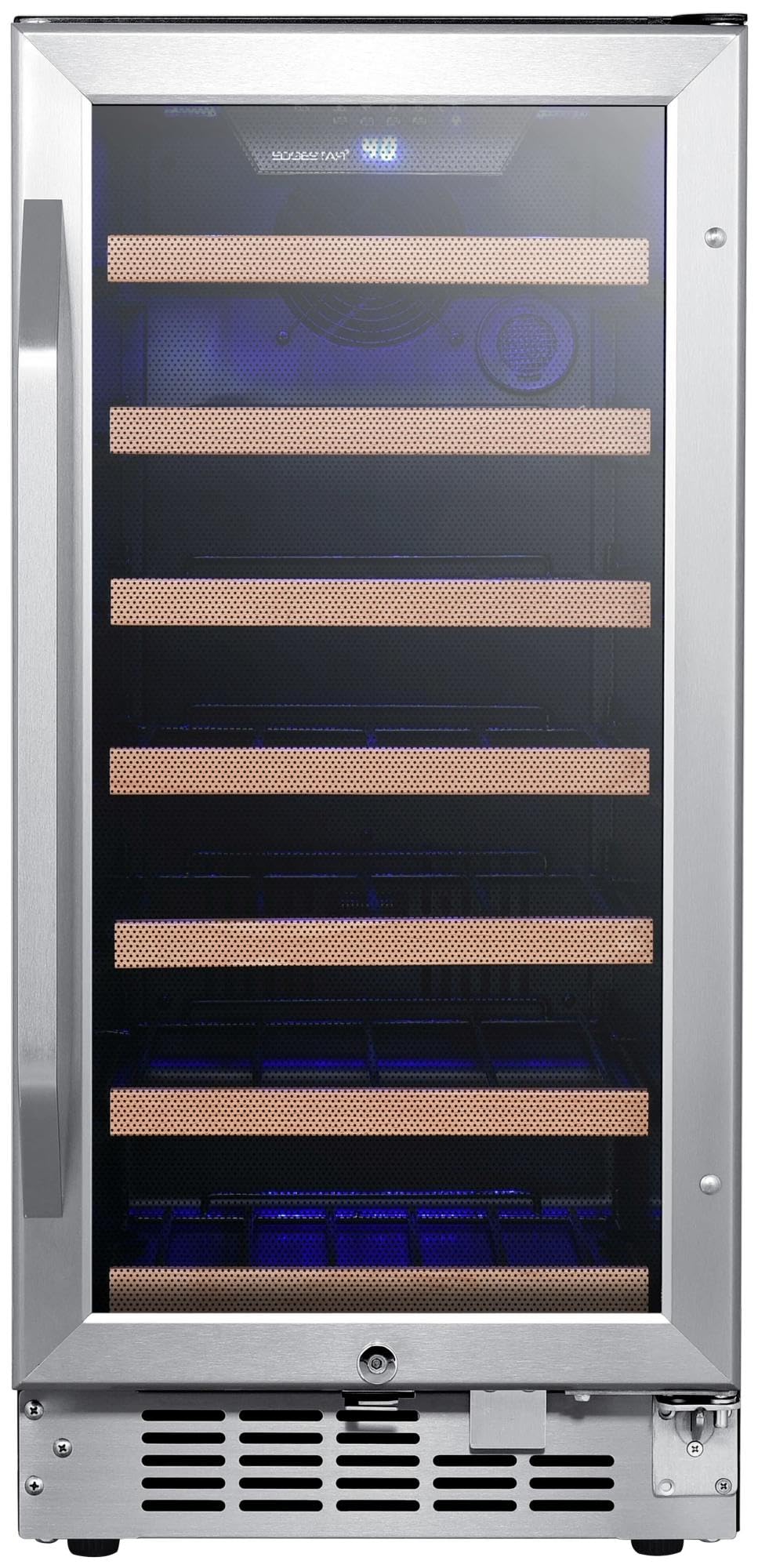 EdgeStar CWR302SZ 15 Inch Wide 25 Bottle Built-In Wine Cooler - Compact Under Counter Wine Fridge for Kitchen, Bar & Dining Room - Perfect for Home & Commercial Use