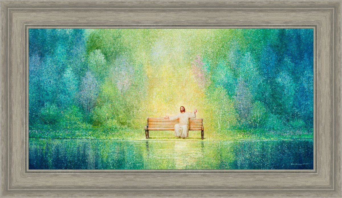 Come Unto Me and I Will Give You Rest - Inspirational Christian Wall Art for Home Decor & Church - Perfect for Bedroom, Living Room & Office