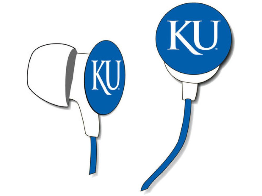 iHip NCAA Kansas Jayhawks Wireless Bluetooth Earbuds with Mic - Official Licensed Jayhawks Fan Gear for Sports, Workouts & Travel