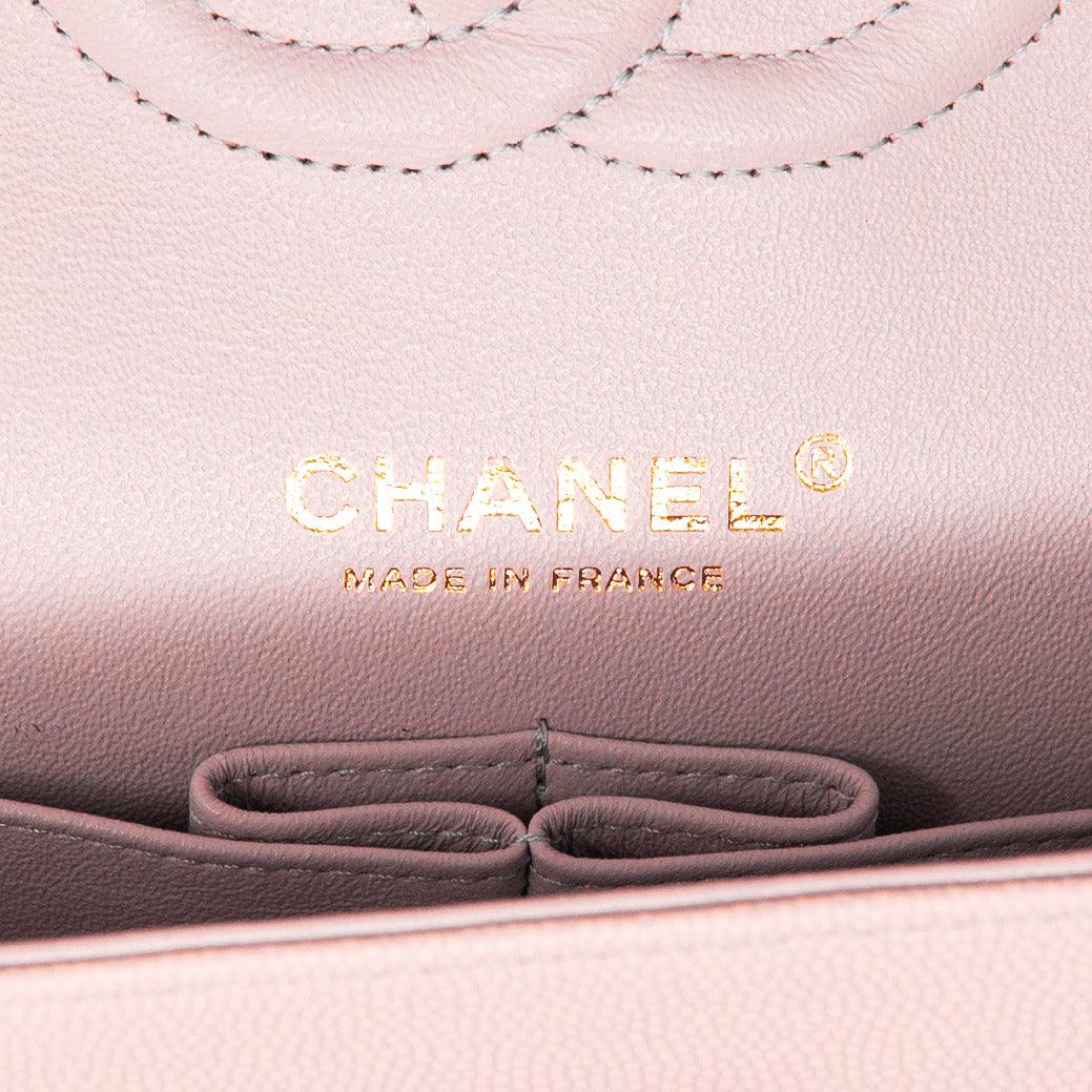 Chanel Pink Chevron Medium Classic Flap Bag - Luxury Quilted Leather Crossbody Purse for Women | Perfect for Date Night, Parties & Special Occasions