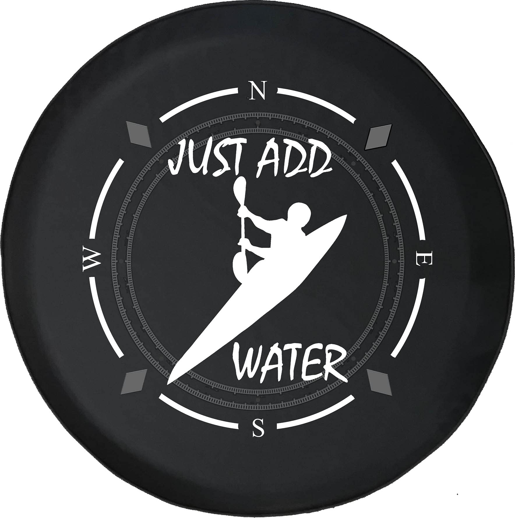 Premium Waterproof Spare Tire Cover with Compass Design - Universal Fit for SUVs, Trailers, RVs & More | Durable Kayak & Canoe Accessory for Outdoor Adventures