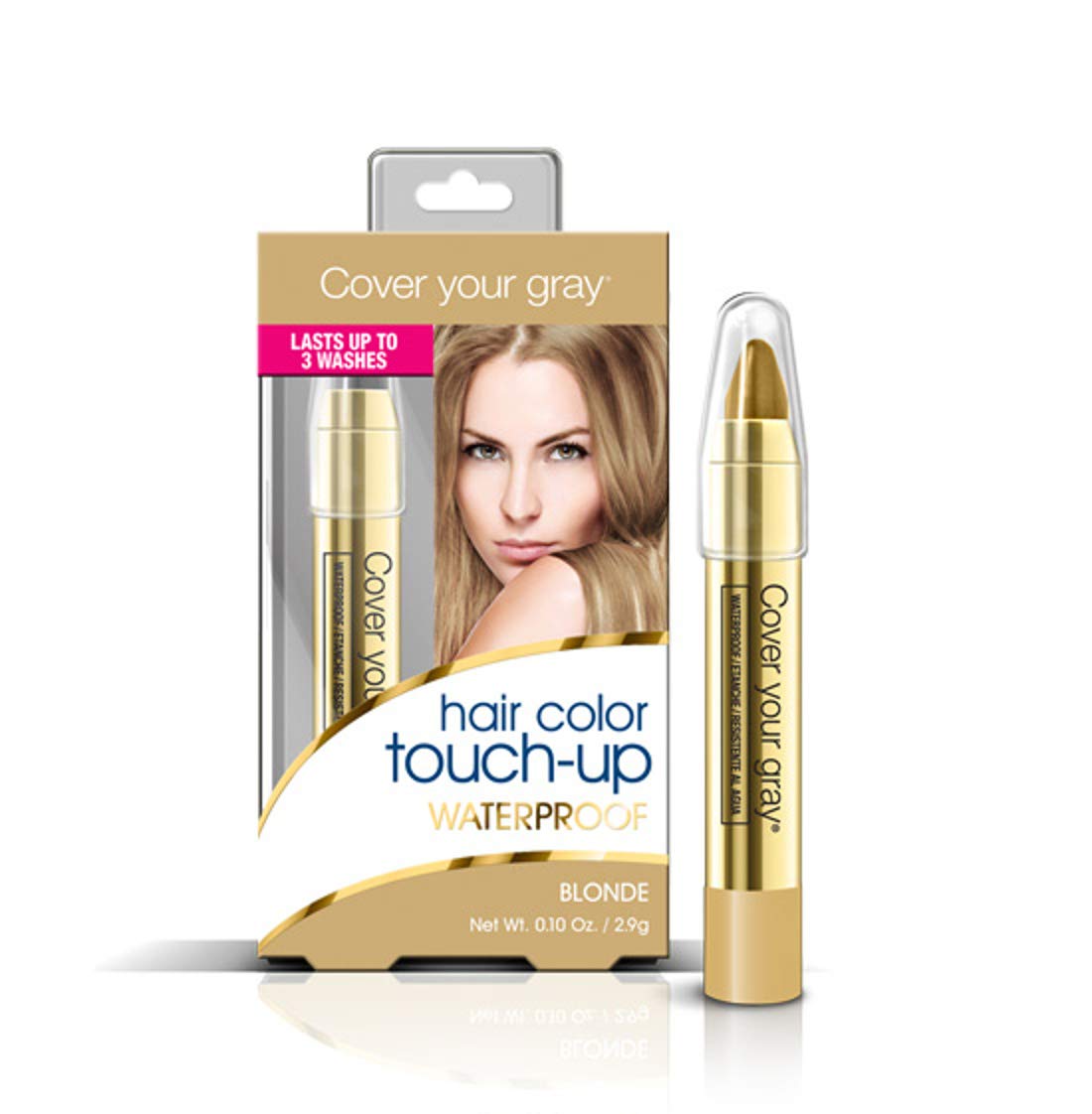 Waterproof Blonde Chubby Pencil for Gray Coverage - 4 Pack - Perfect for Travel, Makeup Touch-Ups & Everyday Use