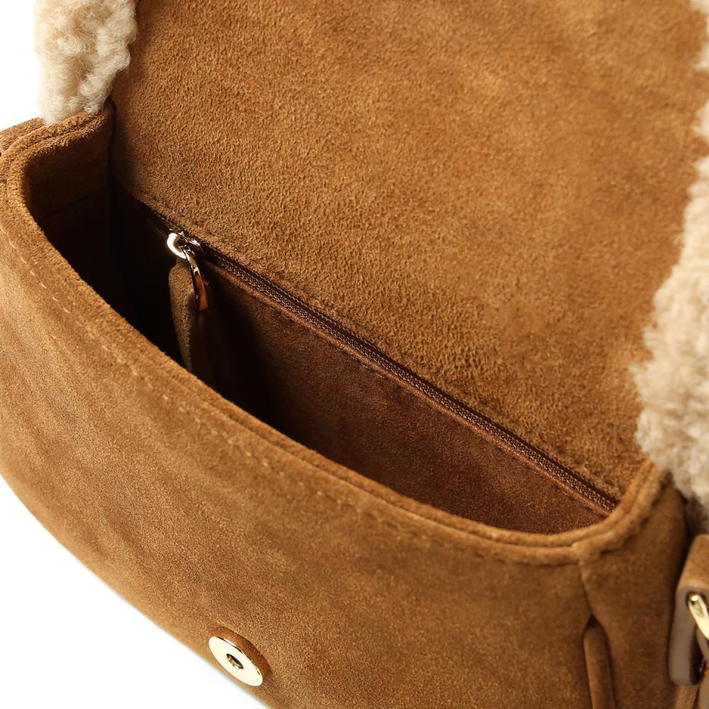 Camel Leather Crossbody Bag for Women - Stylish & Durable Shoulder Purse - Perfect for Travel, Work & Everyday Use