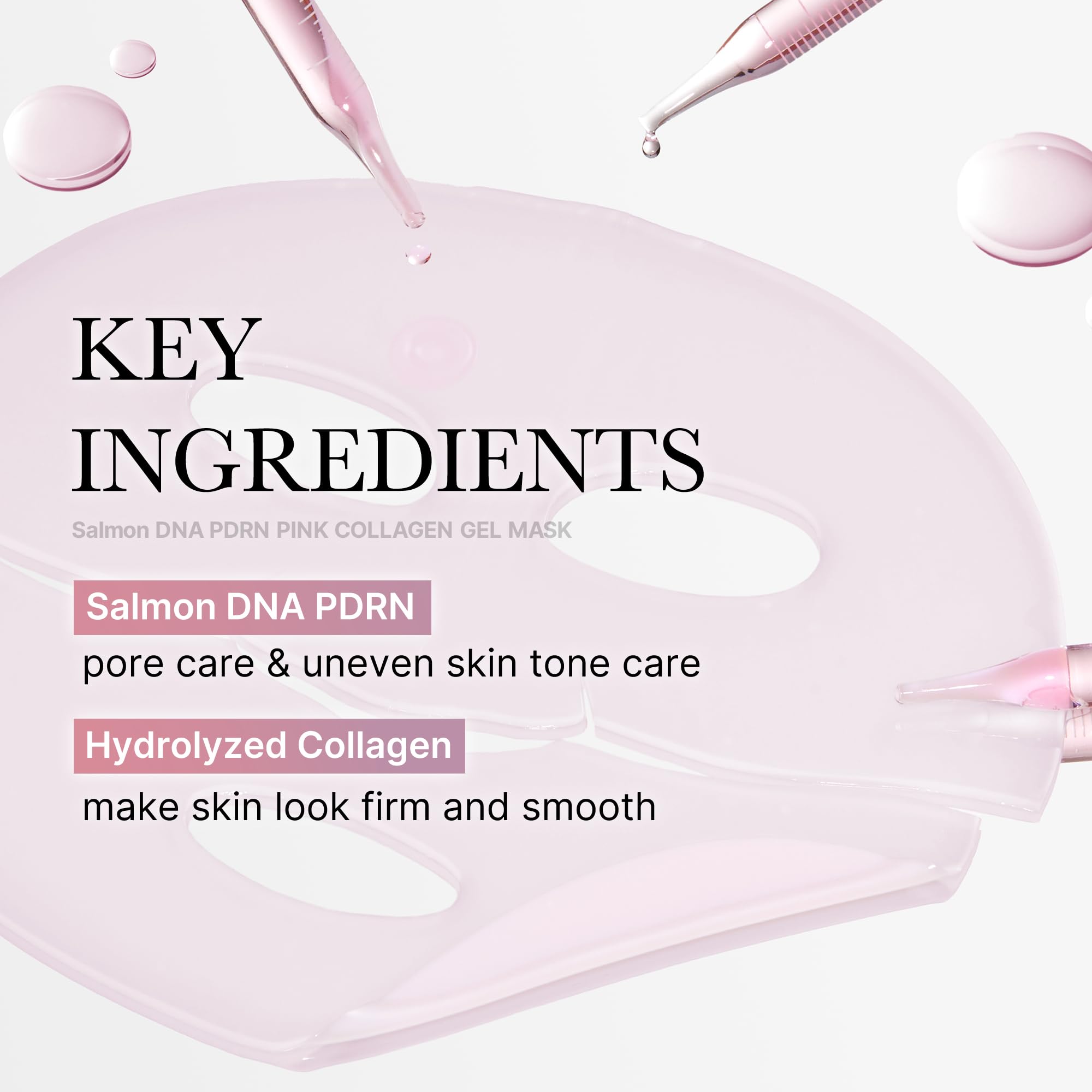 Medicube Salmon DNA PDRN Pink Collagen Jelly Gel Mask - Overnight Face Mask for Glass Skin | Hydrating, Firming & Moisturizing Korean Skincare (28g x 4) | Perfect for Night Routine & Travel Skincare Essentials