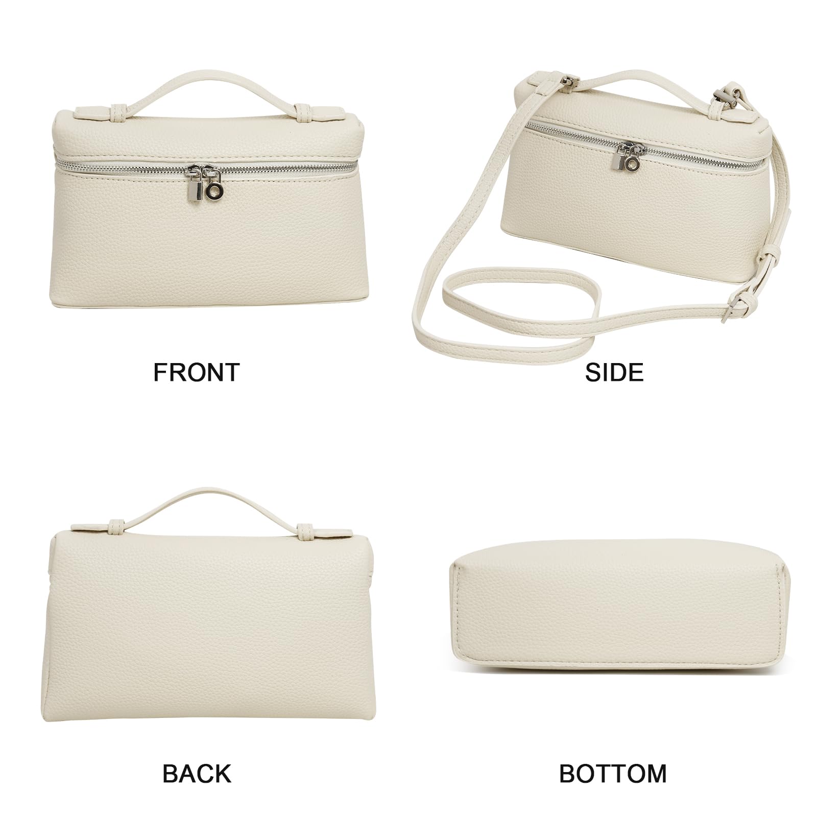 Stylish Women's Crossbody Bags with Detachable Strap - Small Top Handle Pouch Purse for Everyday Use, Travel & Shopping | Fashionable Shoulder Bag for Work & Outings