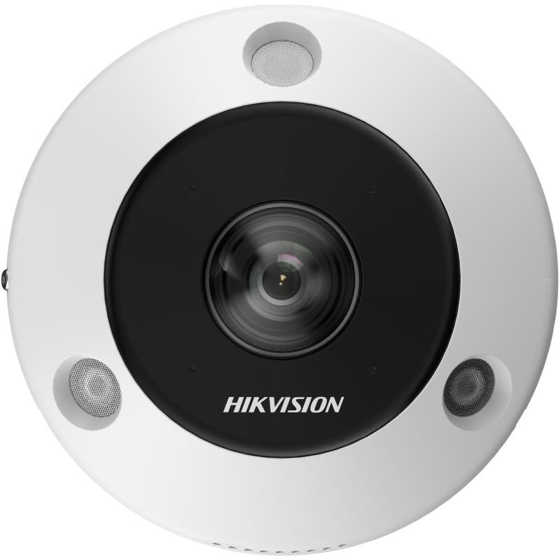 Hikvision DS-2CD6365G1-IVS 6MP Fisheye 360° Outdoor Security Camera with PoE, Built-in Microphone & Speaker, SD Card Slot - Ideal for Home & Business Surveillance