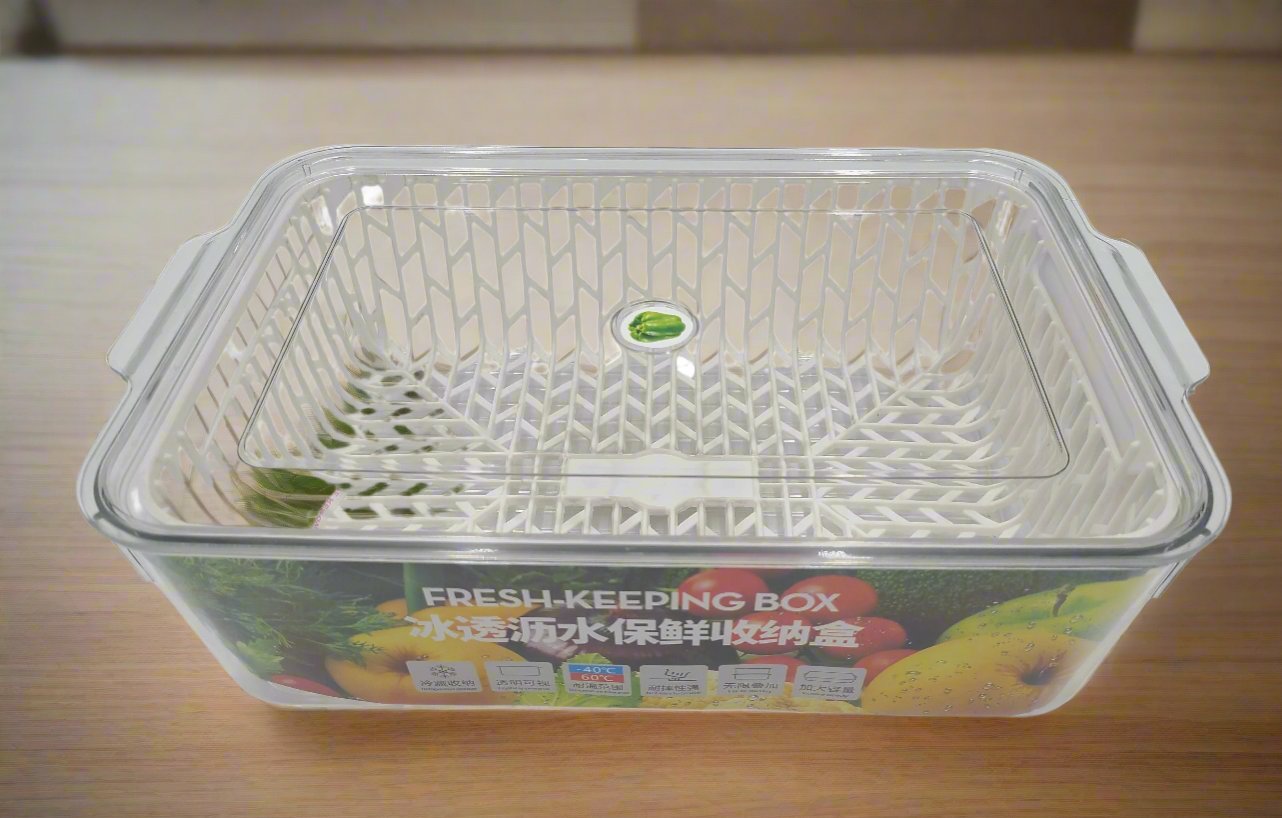 3-Piece Clear Lid Colander Set - 13x8.5x3.75 Inches - Perfect for Washing Fruits, Vegetables & Pasta in Kitchen