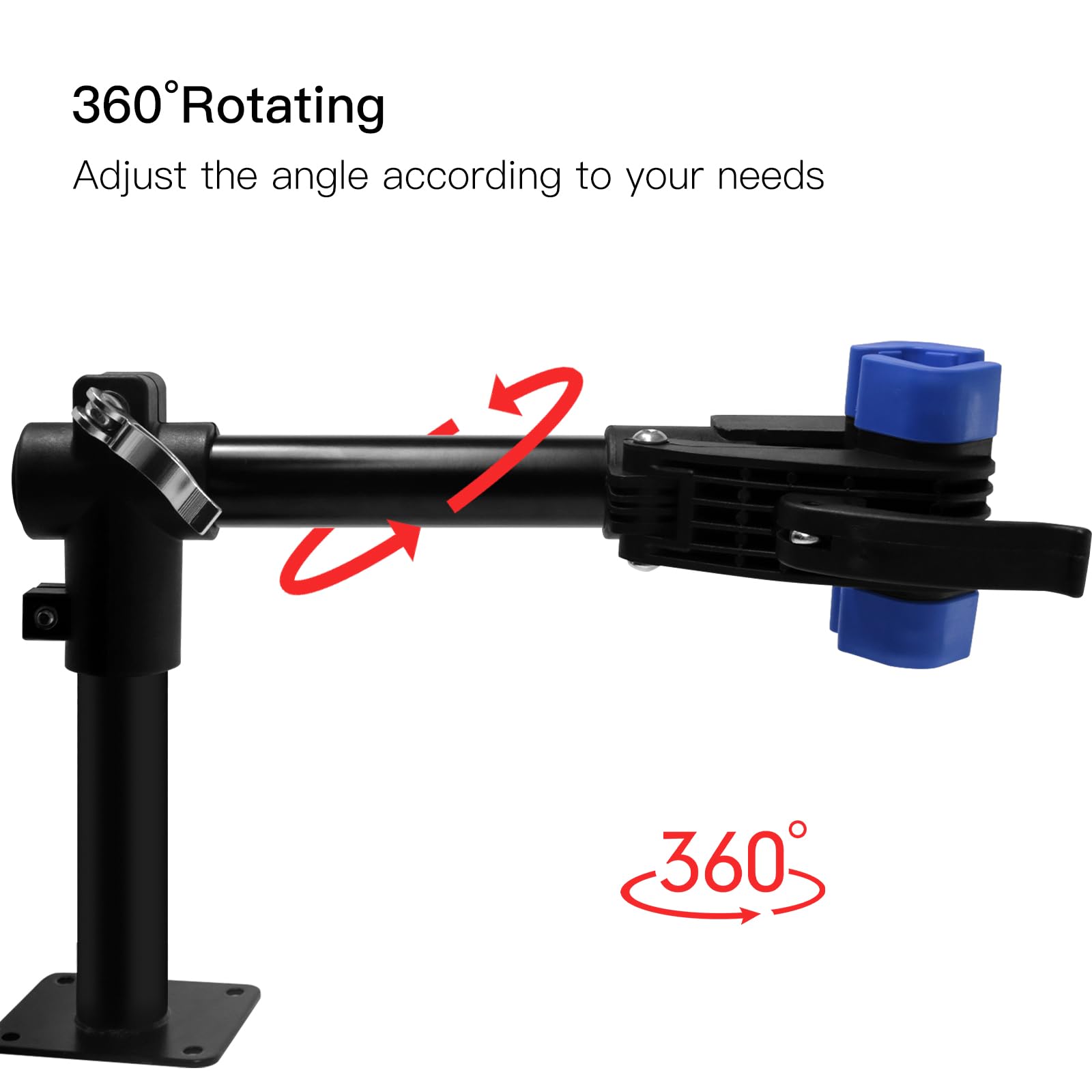 ZTZ Bench-Mounted Bike Repair Stand - 360° Adjustable Clamp for Home Bicycle Maintenance - Compatible with Mountain, Road, E-Bike & Folding Bikes - Perfect for DIY Repairs & Tune-Ups in Garage or Workshop